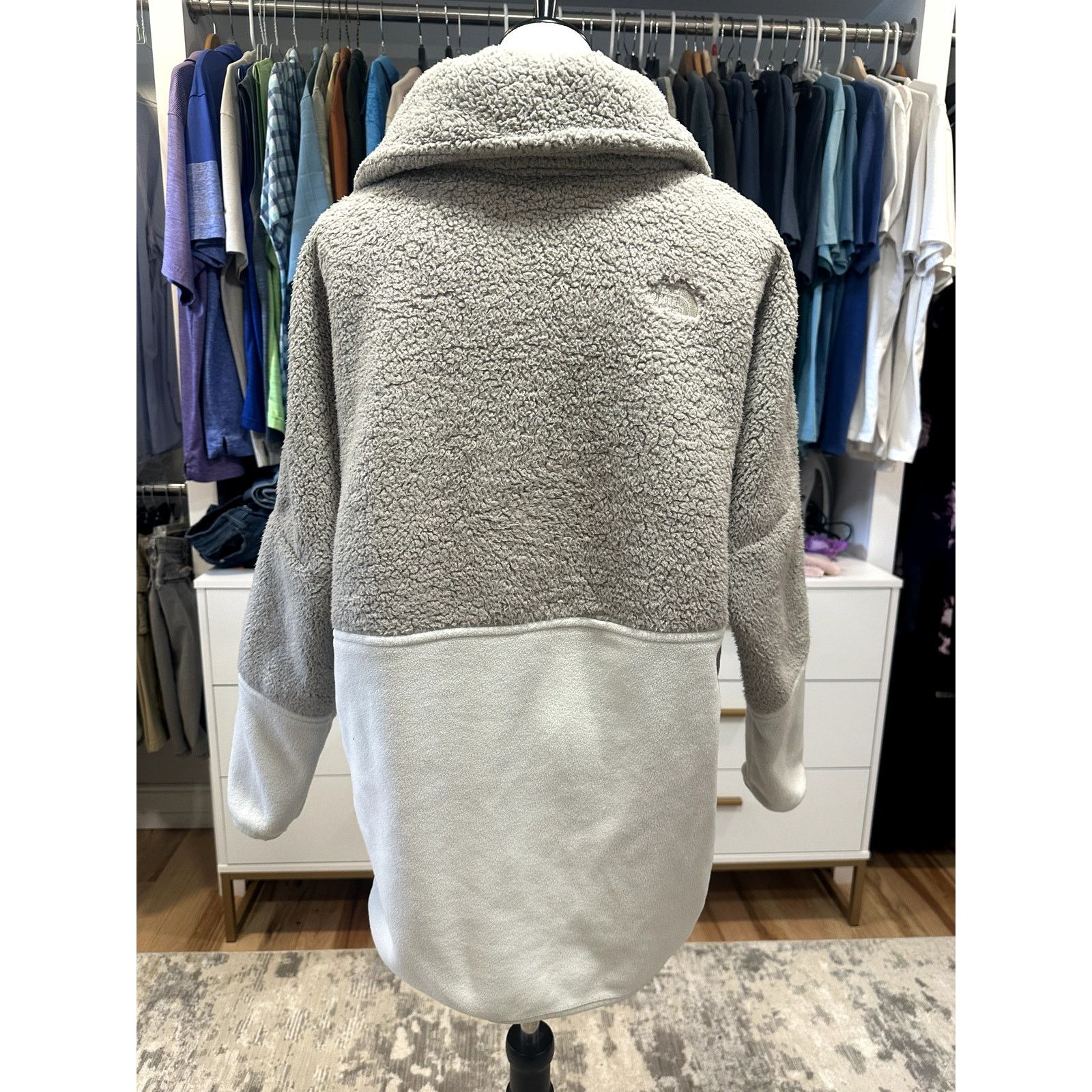 The North Face The North Face Womens Tundra 200 1/2Zip Sherpa Gray White S Size S / US 4 / IT 40 - 5 Thumbnail