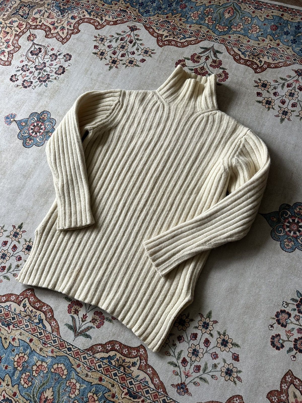Yohji Yamamoto Archive Y’s for men / Yohji Yamamoto Cable Wool Turtleneck Size US S / EU 44-46 / 1 - 5 Thumbnail