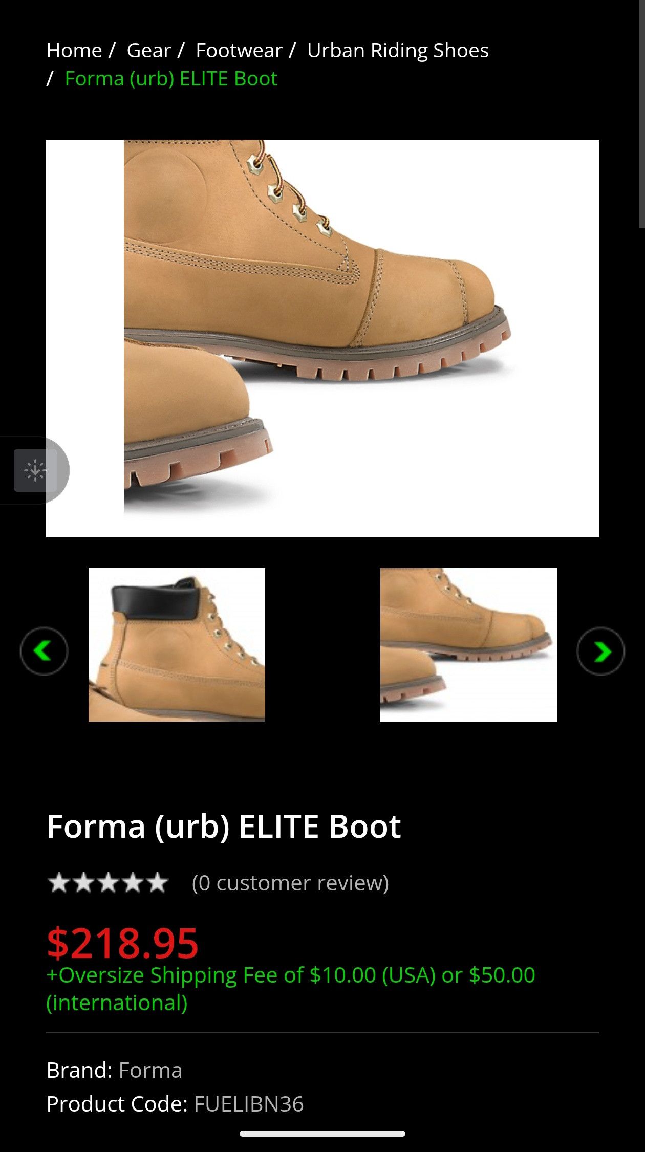 Other Forma Elite Motorcycle Boots Gold Size US 11 / EU 44 - 13 Thumbnail