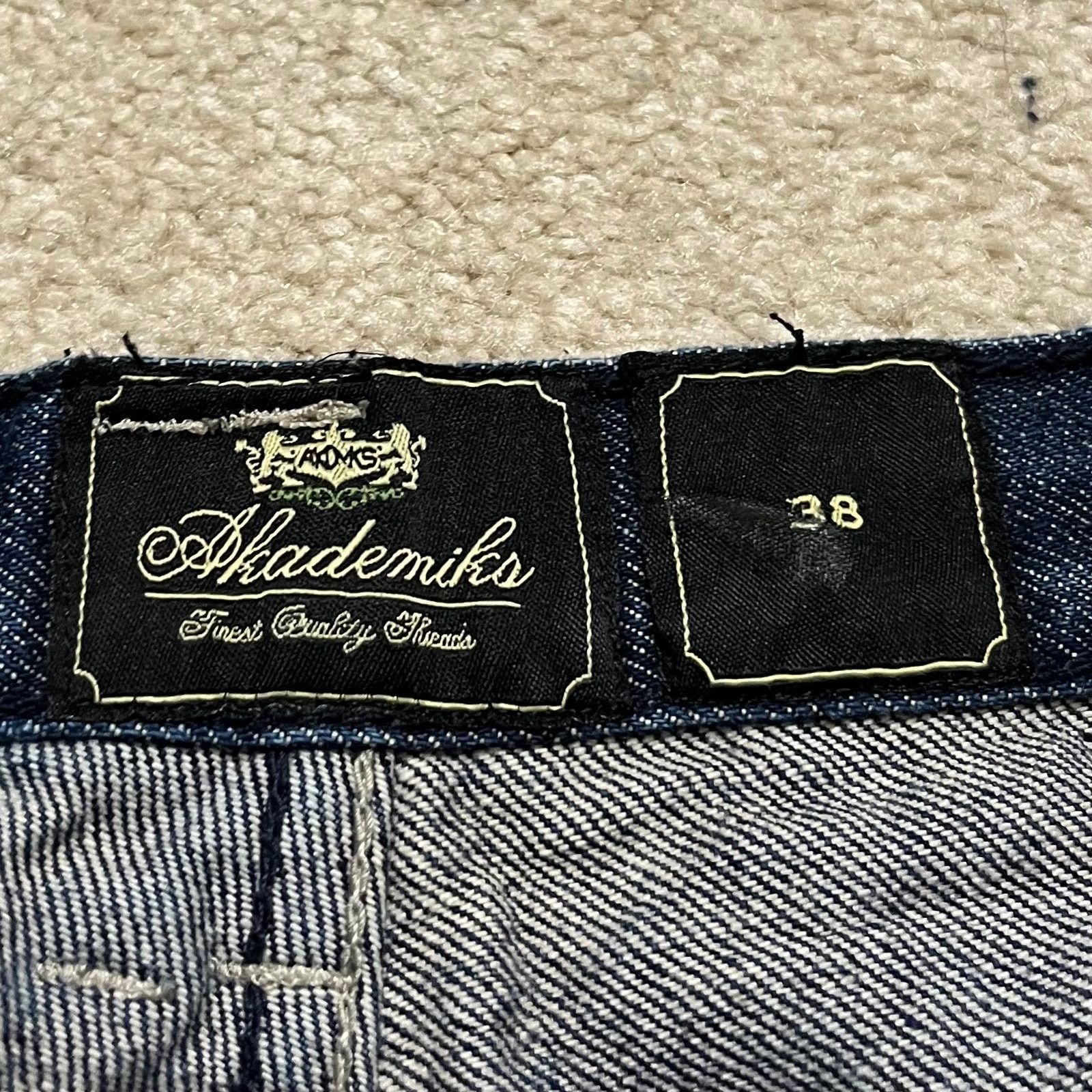 Akademiks Akademiks Y2K Baggy Skater Embroidered Dark Jeans 34Wx31.5L Size US 36 / EU 52 - 5 Thumbnail