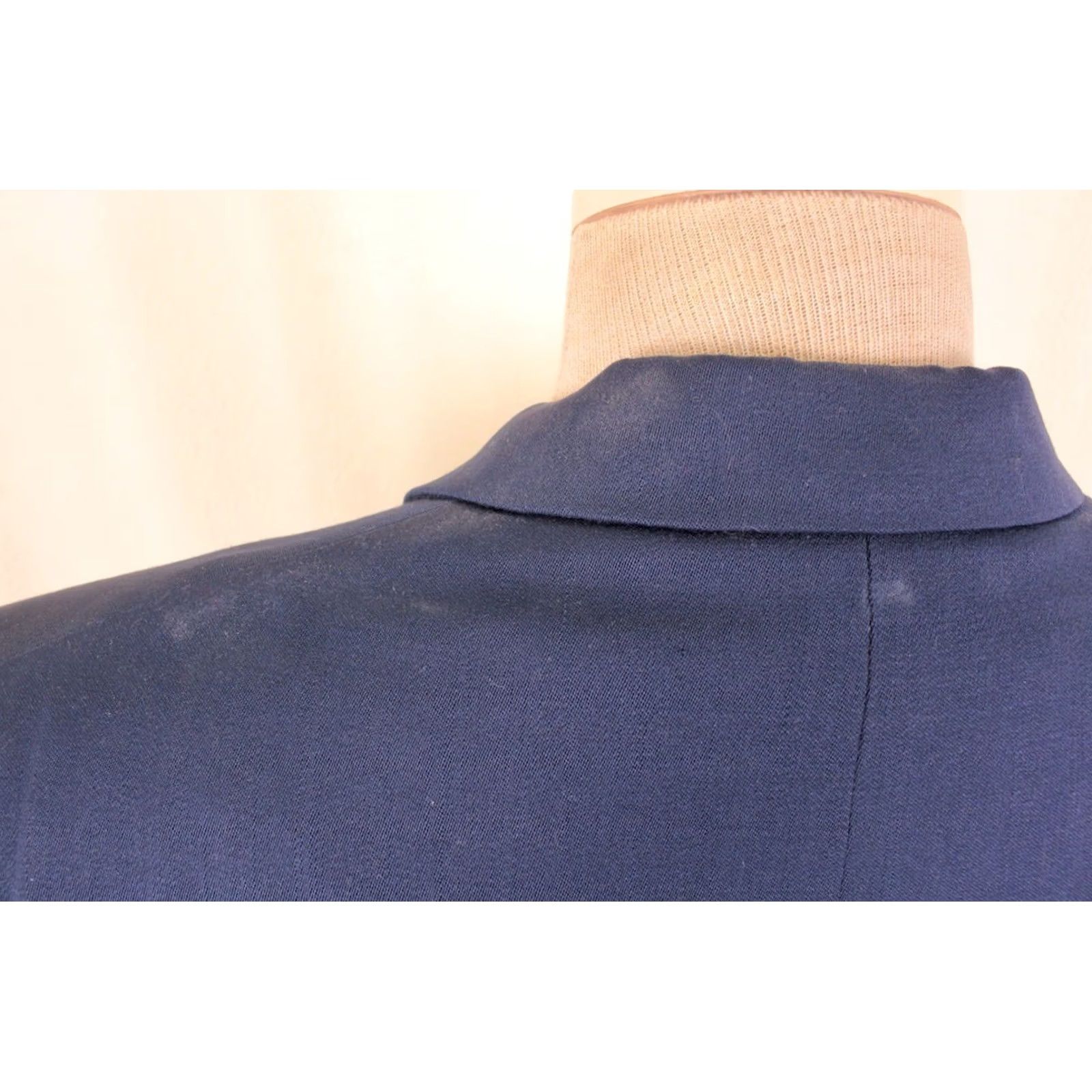 Vintage VINTAGE Mens Blazer Jacket 50s 1950s Wool Dark Blue Size L M Casual, Wool, Blazer, 50s Jacket, 1950s, Original Mens, Blue, 27" Sleeve, 46" Chest Size 42R - 8 Thumbnail