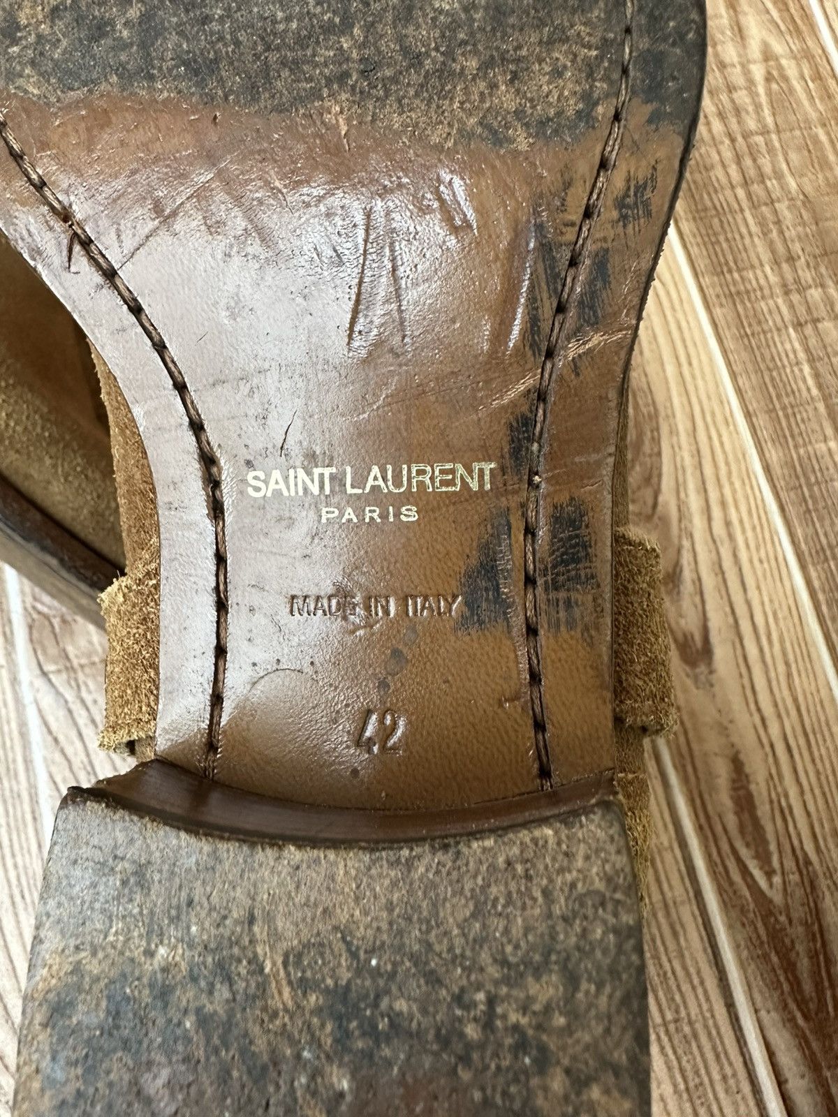 Saint Laurent Paris Hedi Slimane Saint Laurent Wyatt Harness Camel suede Boots Size US 9 / EU 42 - 25 Thumbnail