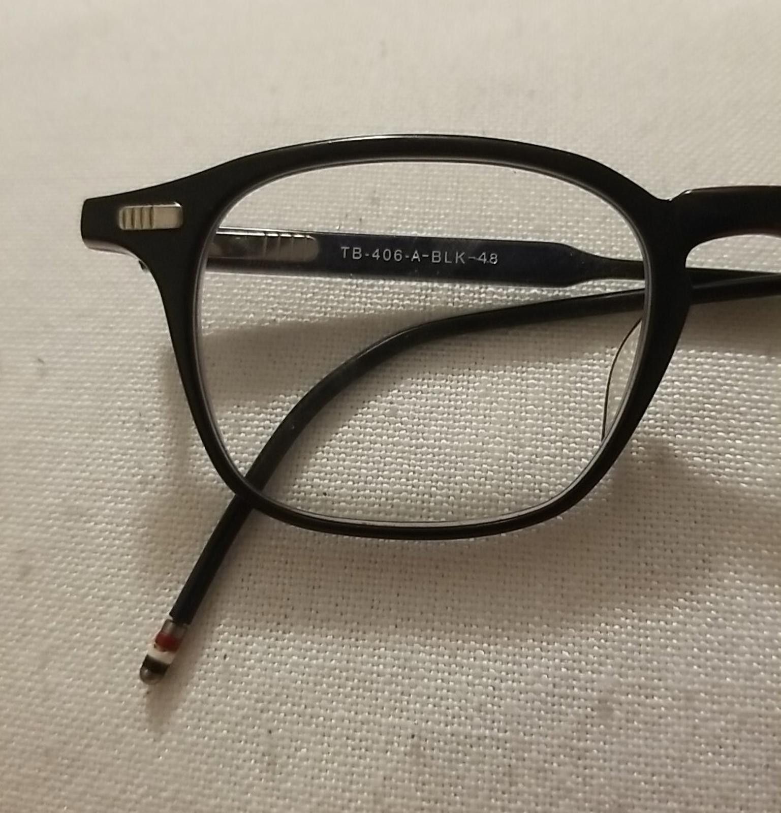 Thom Browne Thom Browne Eyeglass Frames Model TB 406 A Black 48 Japan Size ONE SIZE - 3 Thumbnail
