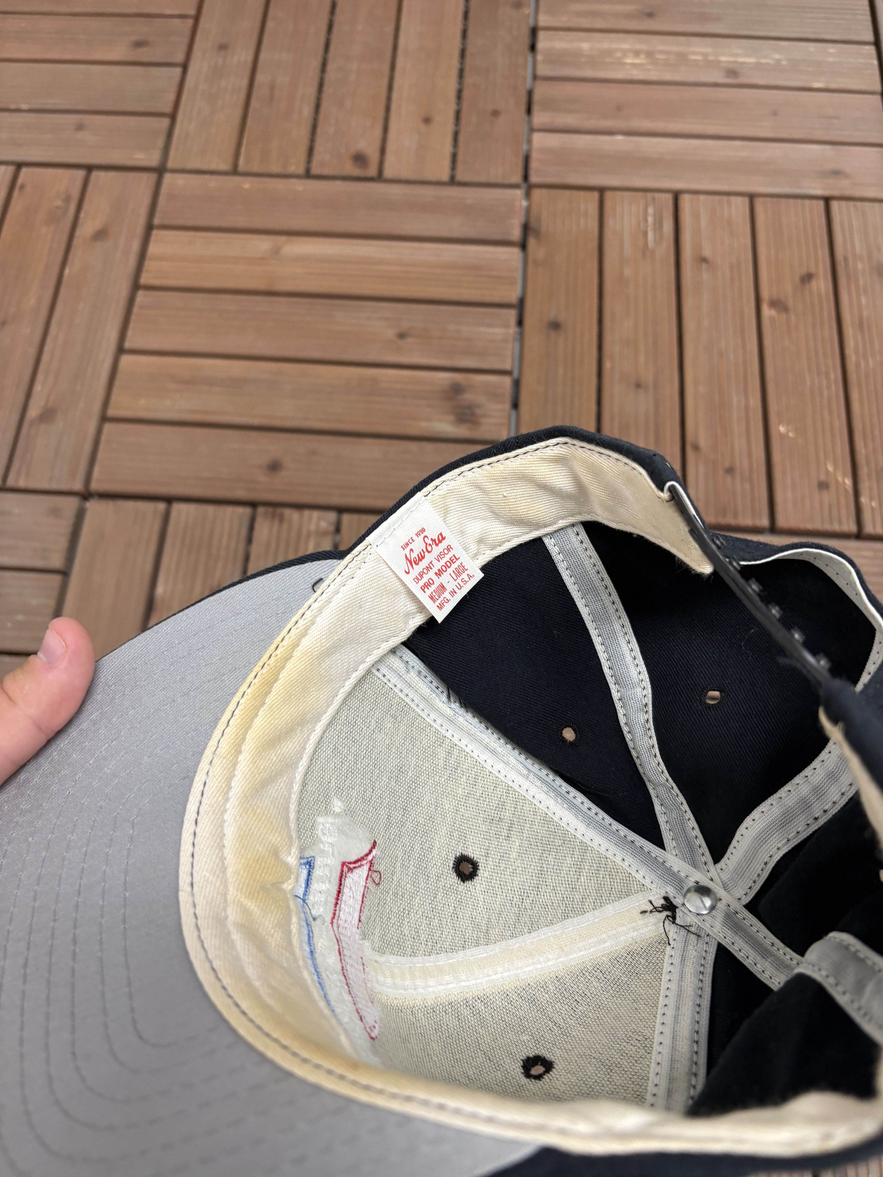New Era Sports Channel Embroidered Vintage Blue Snap Back Hat Size ONE SIZE - 6 Thumbnail