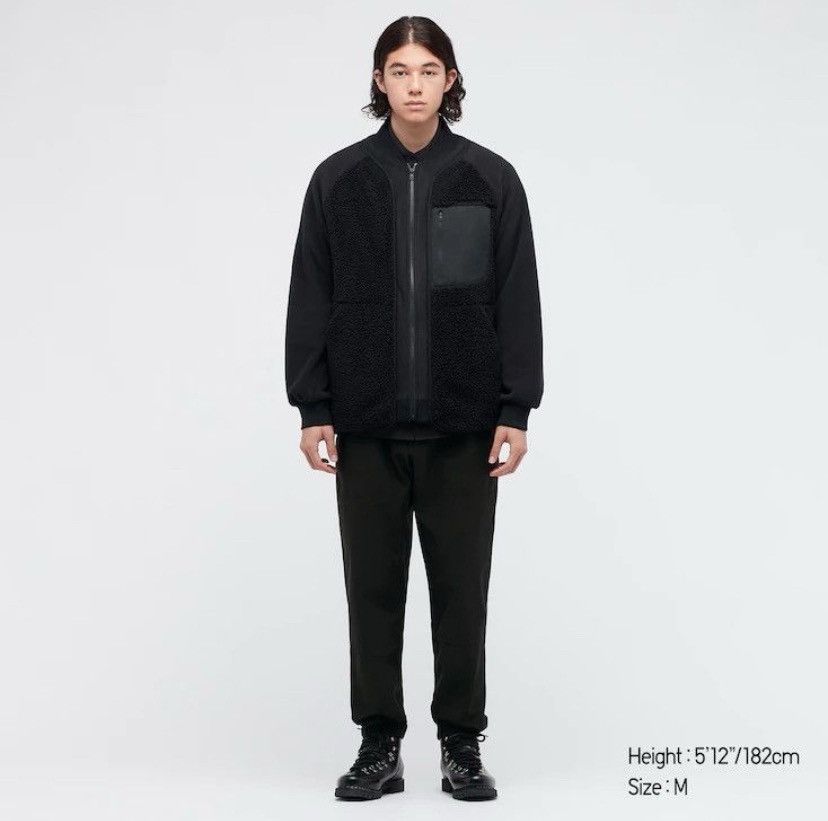 Uniqlo × White Mountaineering White Mountaineering Fleece Oversized Long Sleeve Jacket Size US M / EU 48-50 / 2 - 2 Thumbnail