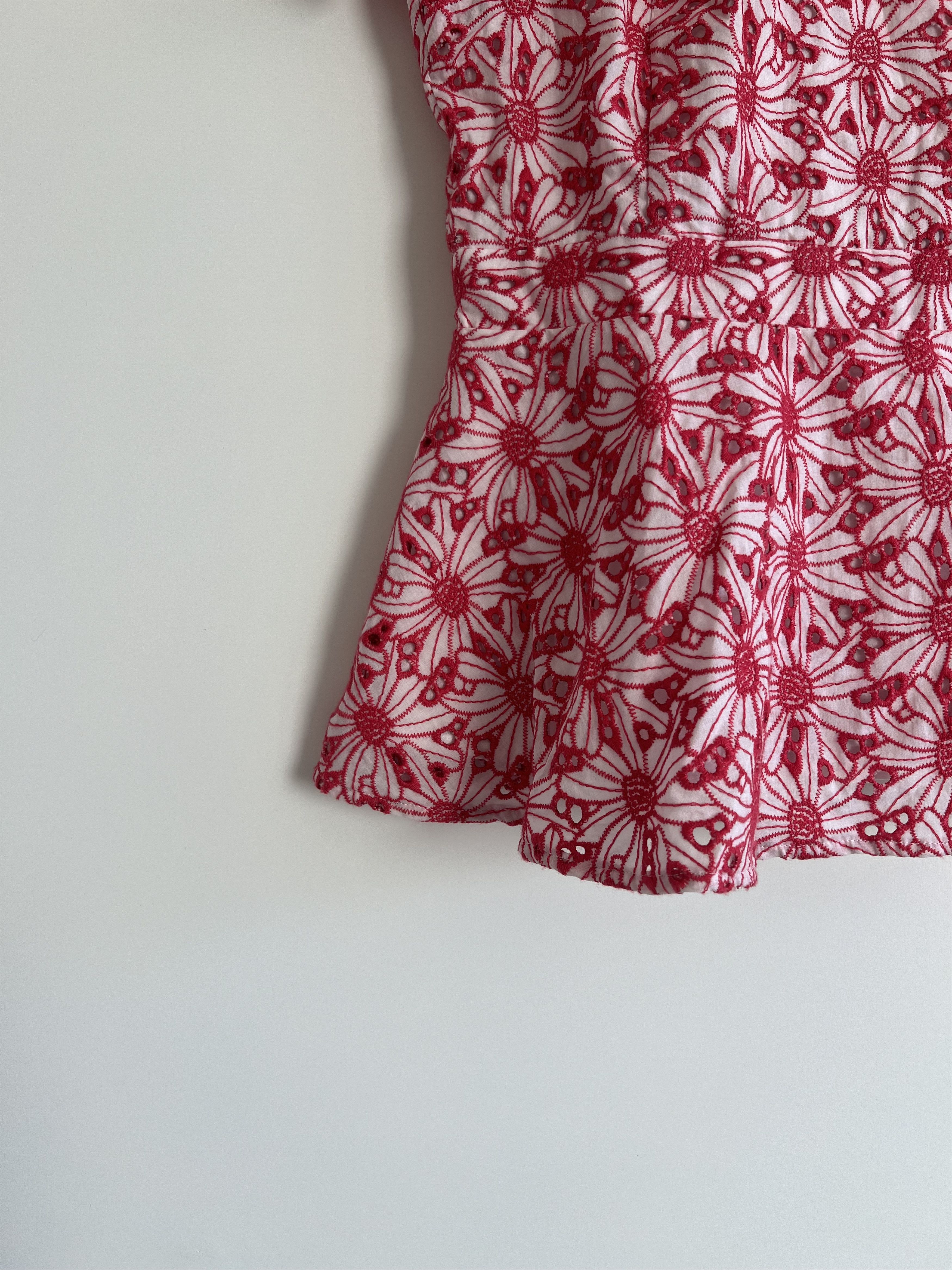 Michael Kors Michael Kors Luxury Floral Lace Peplum Top Size 0 Size XS / US 0-2 / IT 36-38 - 4 Thumbnail