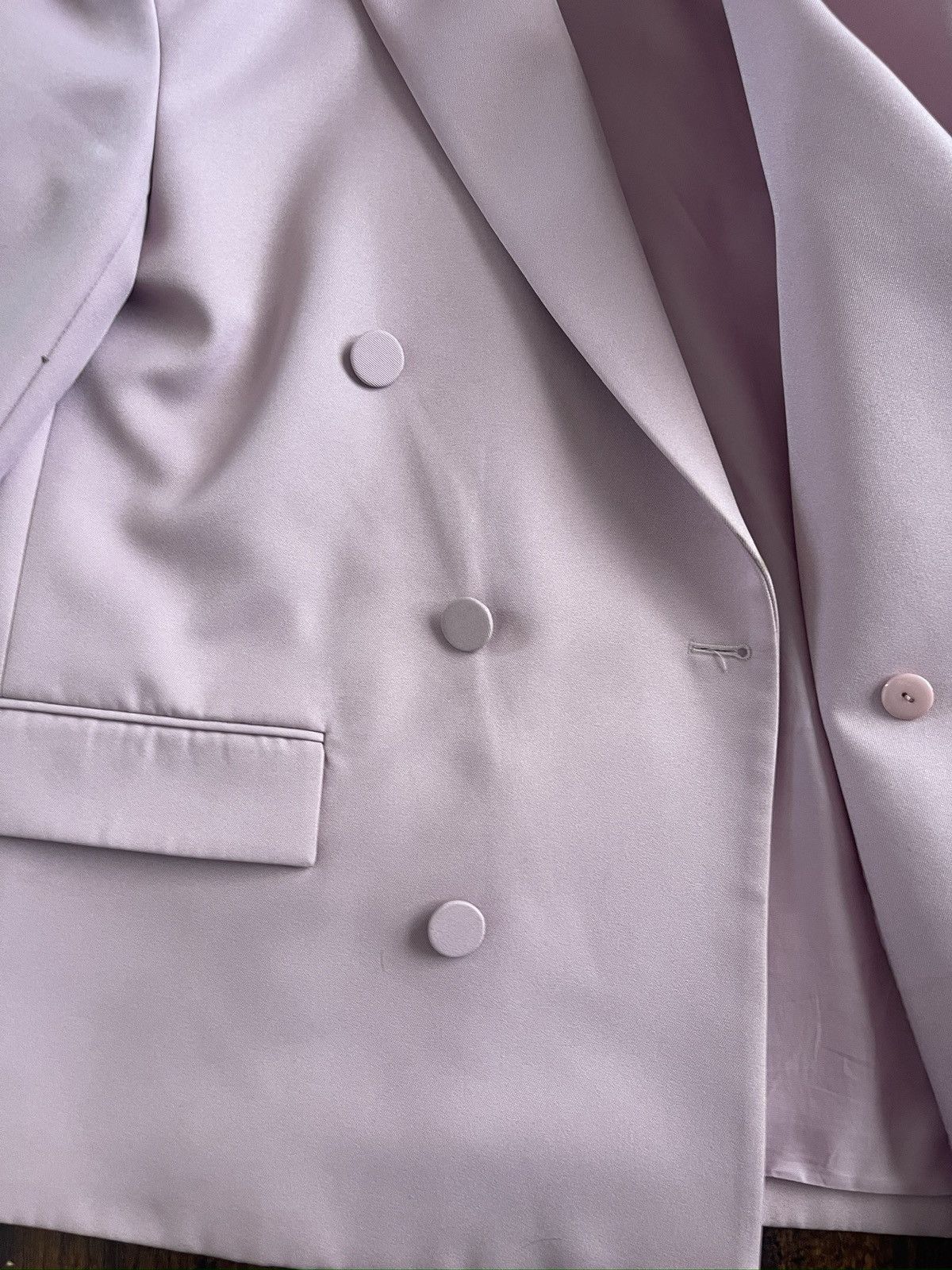 Other The Frankie Shop Men’s Pink Double Breasted Blazer Size 42R - 11 Thumbnail