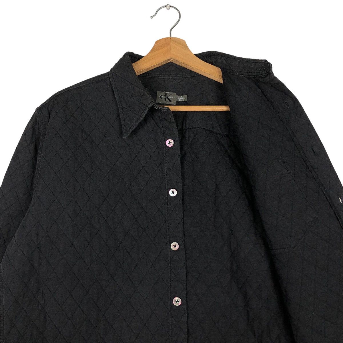Calvin Klein 🔥Vtg Chore Jacket Calvin Klein Quilted Design Issey Miyake Size US XL / EU 56 / 4 - 10 Thumbnail