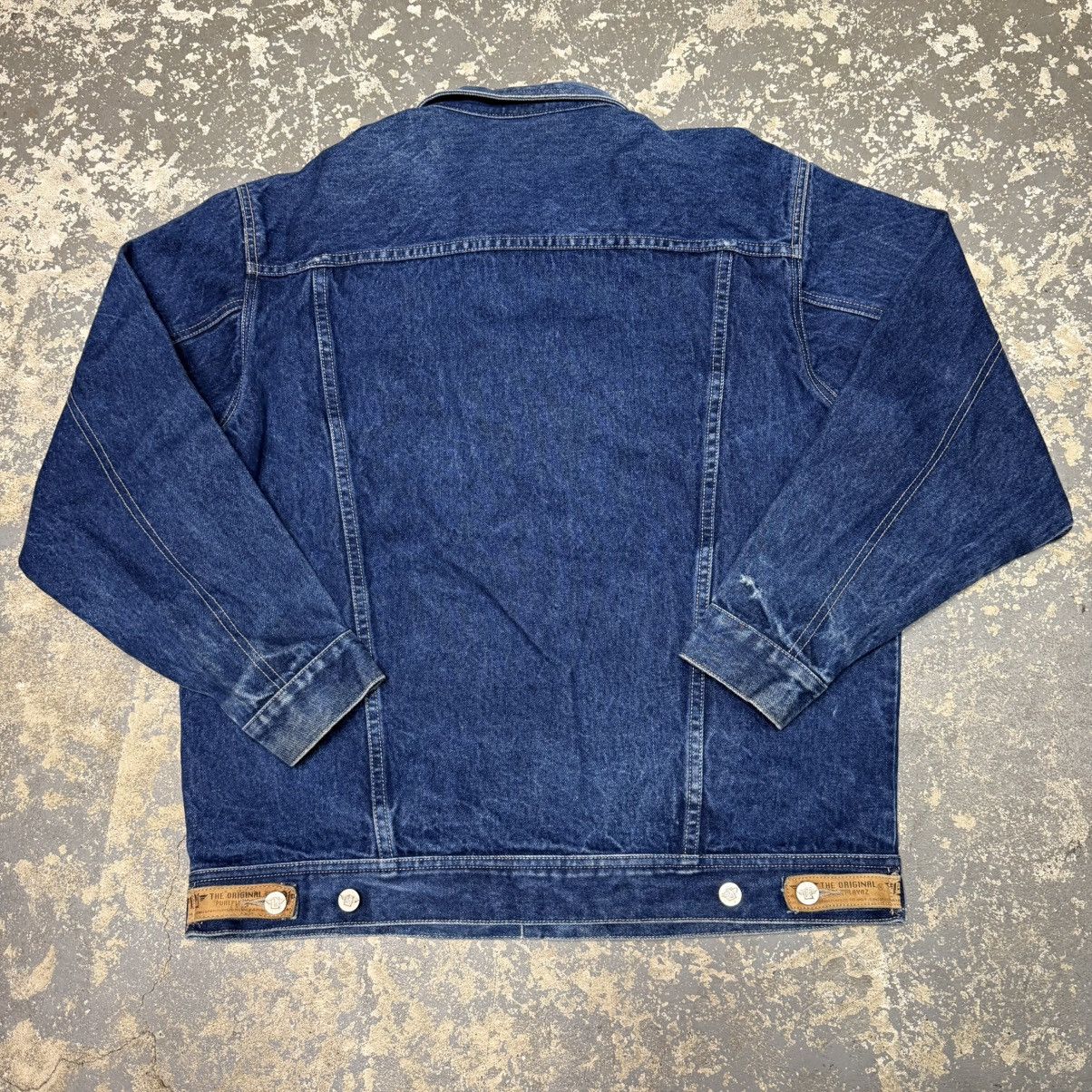 Levi's Vintage Pure Player Y2K Denim Trucker Jacket USA Dark Wash Size US M / EU 48-50 / 2 - 9 Thumbnail