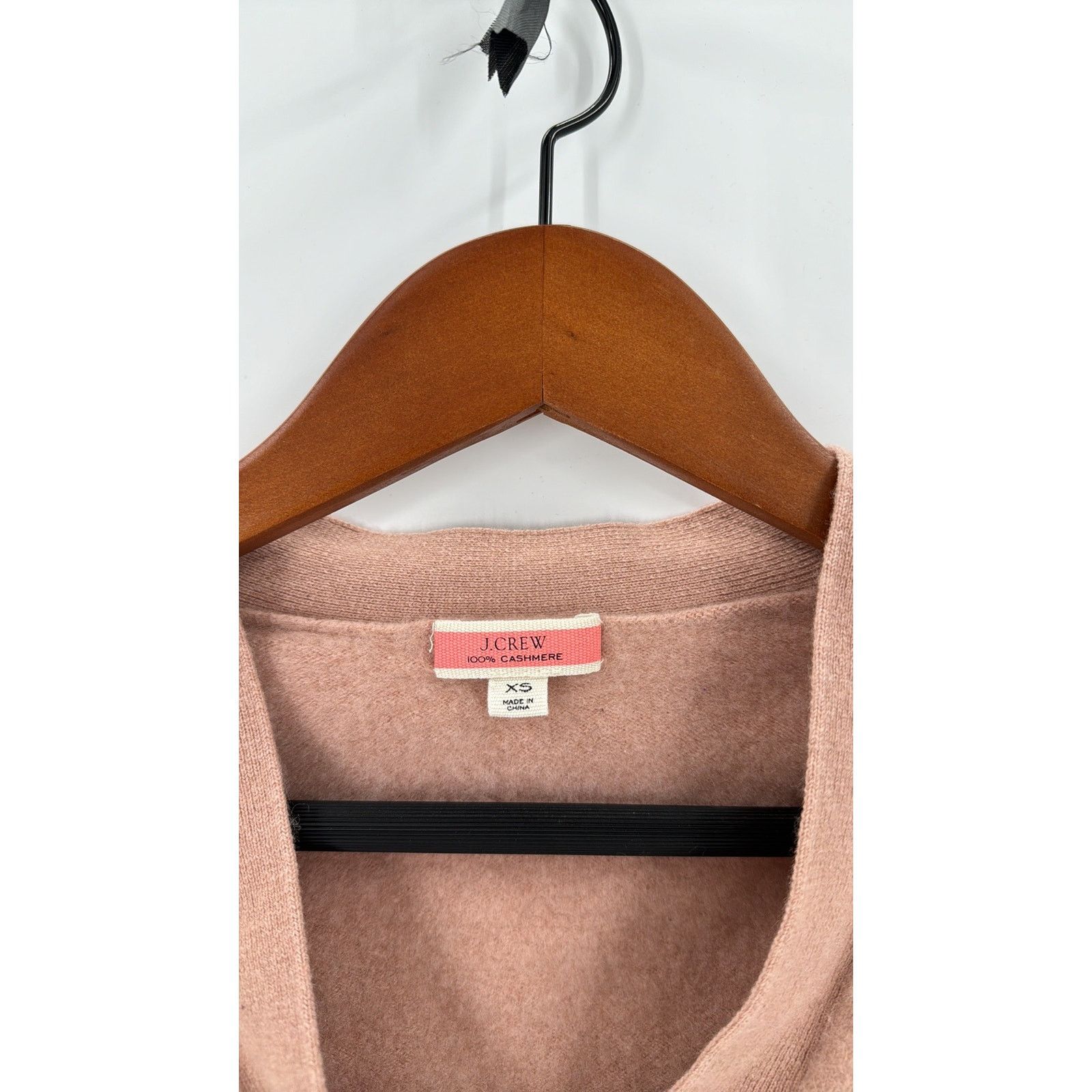 J.Crew J.CREW pink tan cashmere cropped cardigan preppy classic Size XS / US 0-2 / IT 36-38 - 3 Thumbnail