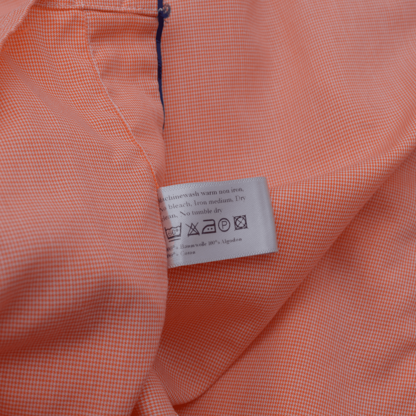 Eton ETON Slim Contemporary Orange Check Gingham Plaid Shirt 40 Size US M / EU 48-50 / 2 - 8 Thumbnail