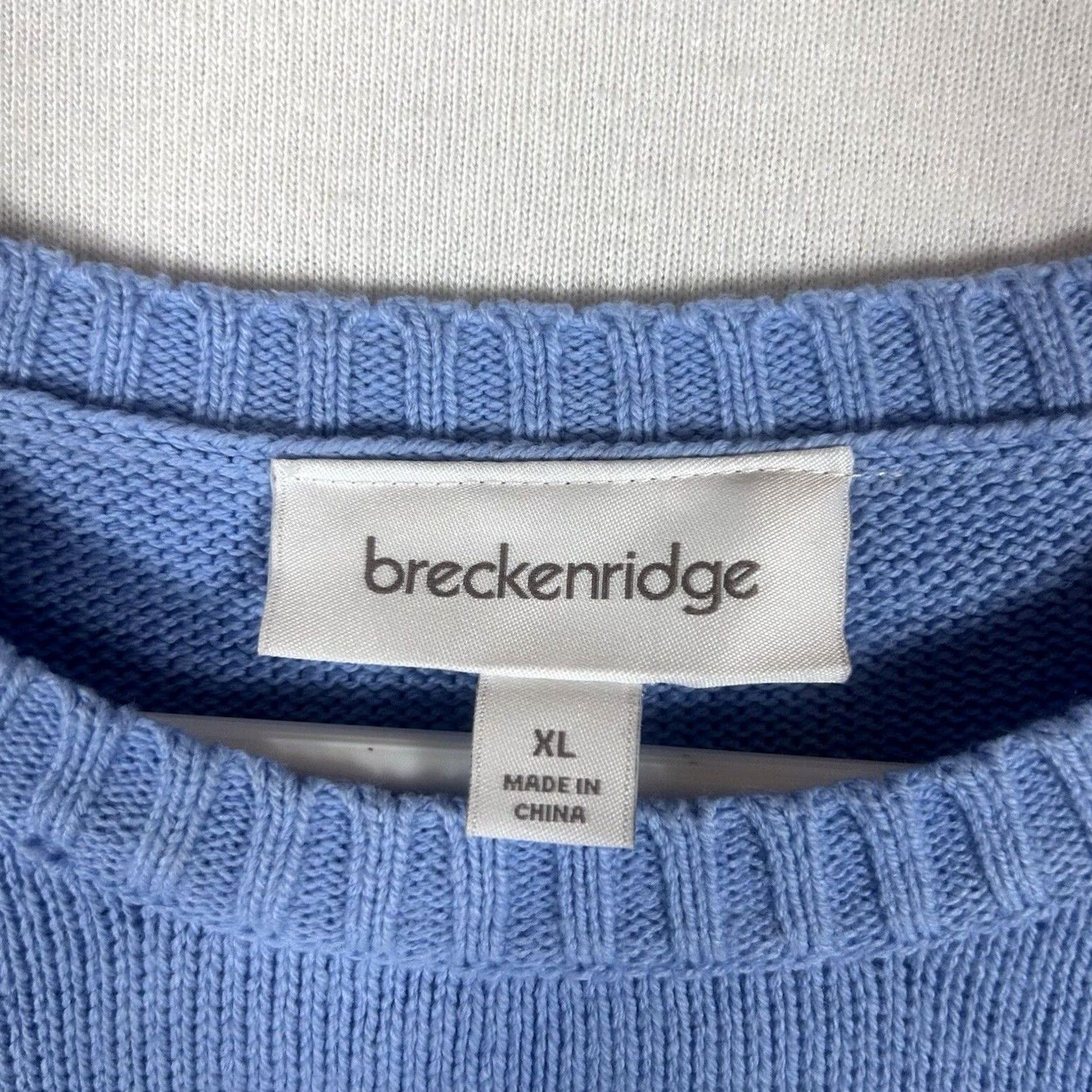 Vintage VINTAGE Ugly Christmas Sweater Womens XL Blue Stocking Kitten Snow Flakes Breckenridge Size XL / US 12-14 / IT 48-50 - 4 Thumbnail