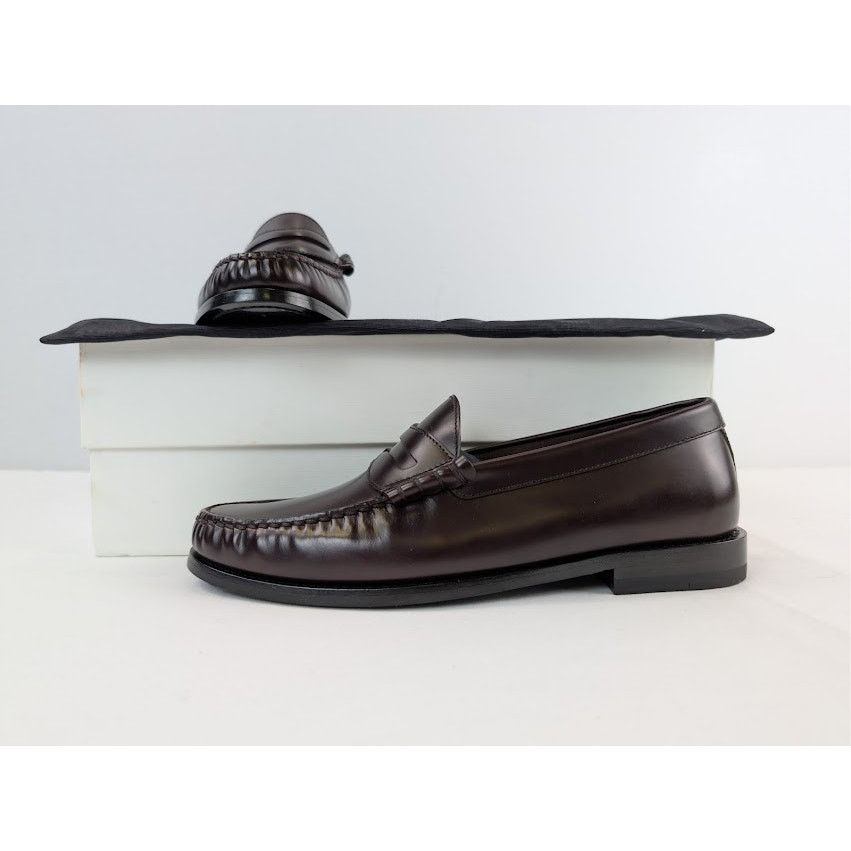 Celine o1rshd1 Luco Polished Calfskin Loafer Boots in Burgundy 40 Size US 7 / EU 40 - 21 Thumbnail