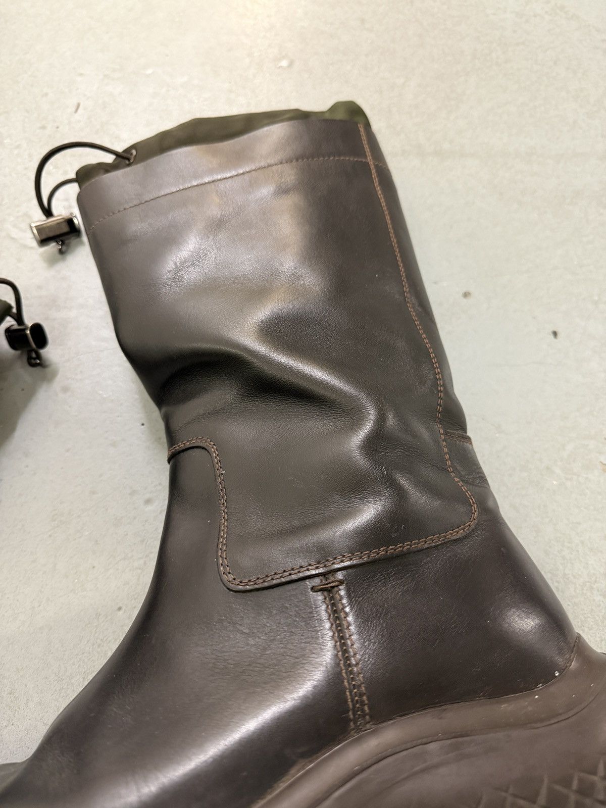Prada Prada AW99 Runway Leather High Boots Size US 9 / EU 42 - 8 Thumbnail