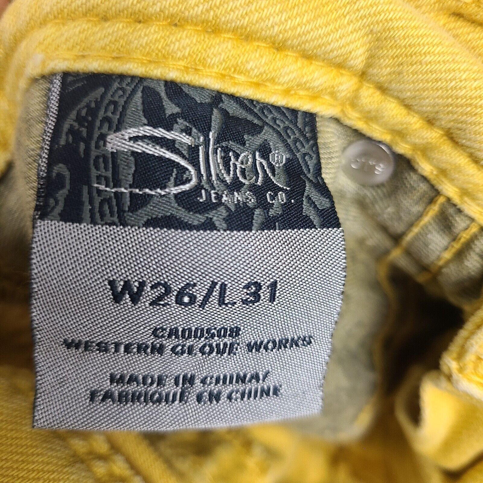 Other Women's Silver SUKI Skinny Jeans 26x31 Mustard Yellow Size 26" / US 2 / IT 38 - 7 Thumbnail