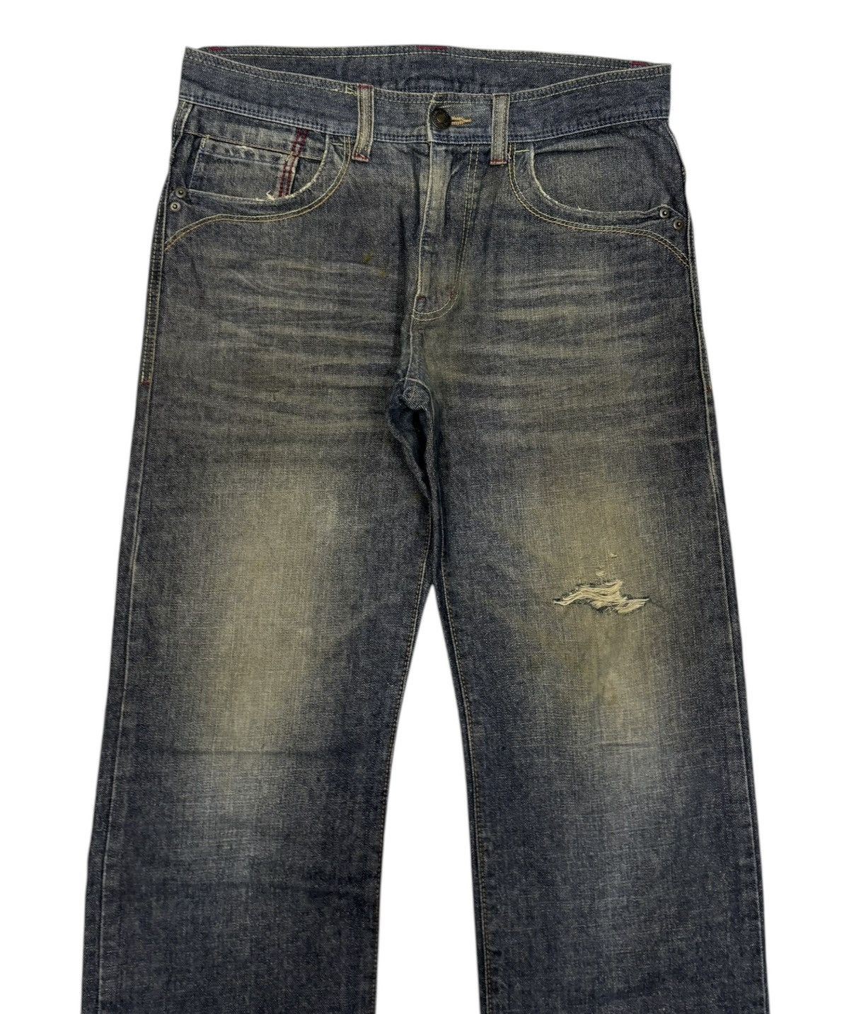 Kapital Vintage Japanese Brand Belfalcon Baggy Jeans Rusty Mud Wash Size US 34 / EU 50 - 3 Thumbnail