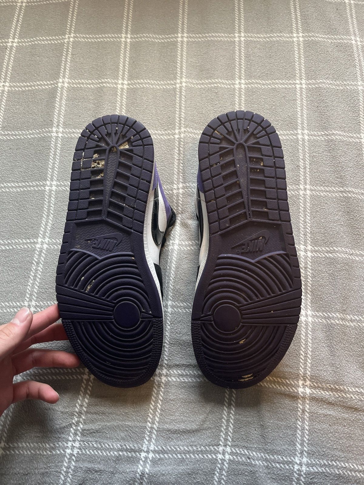 Jordan Brand Jordan 1 Low Court Purple Size US 9.5 / EU 42-43 - 5 Thumbnail