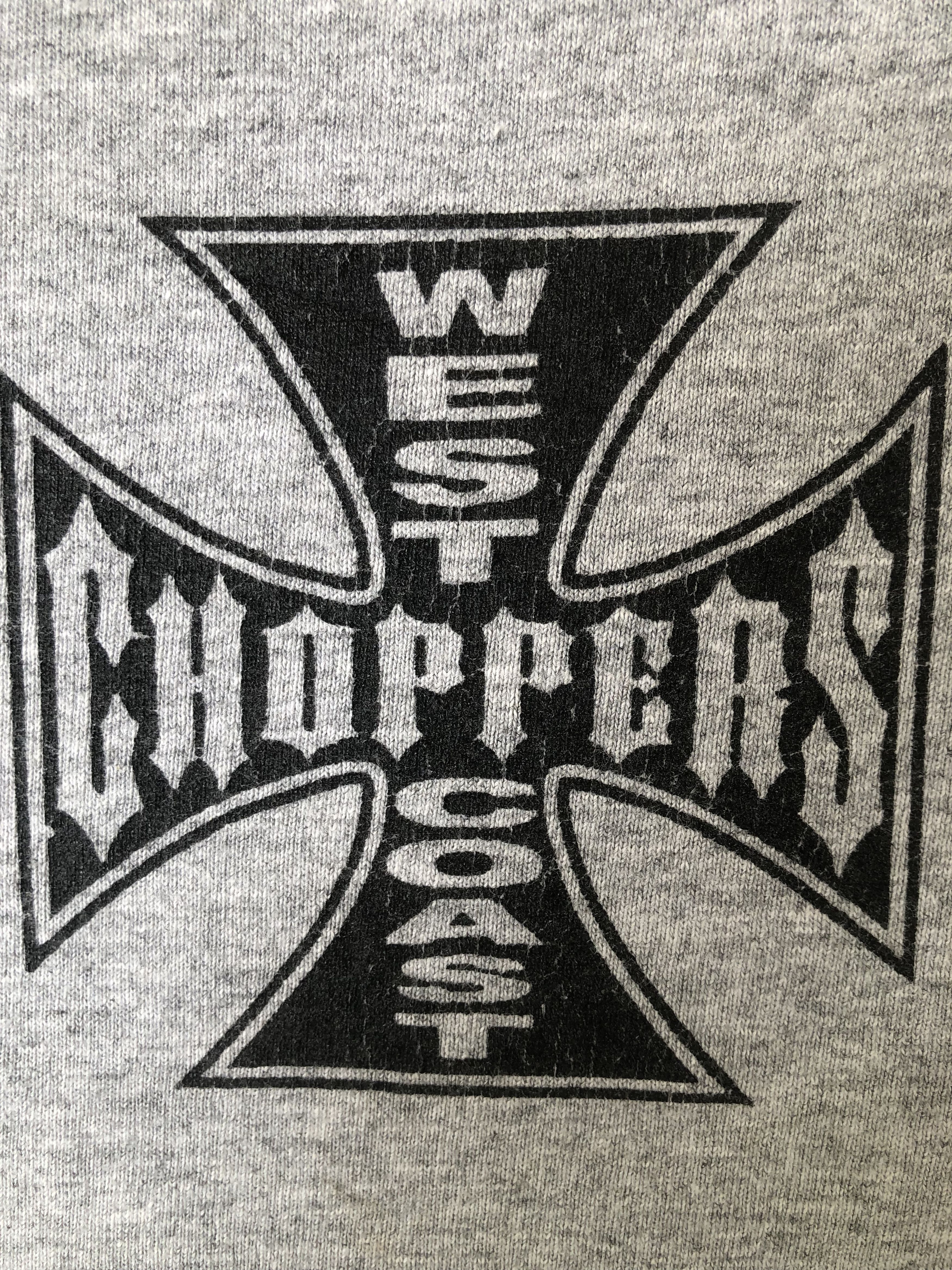 Vintage Vintage WEST COAST CHOPPERS Gray Tee Size US XXL / EU 58 / 5 - 5 Thumbnail