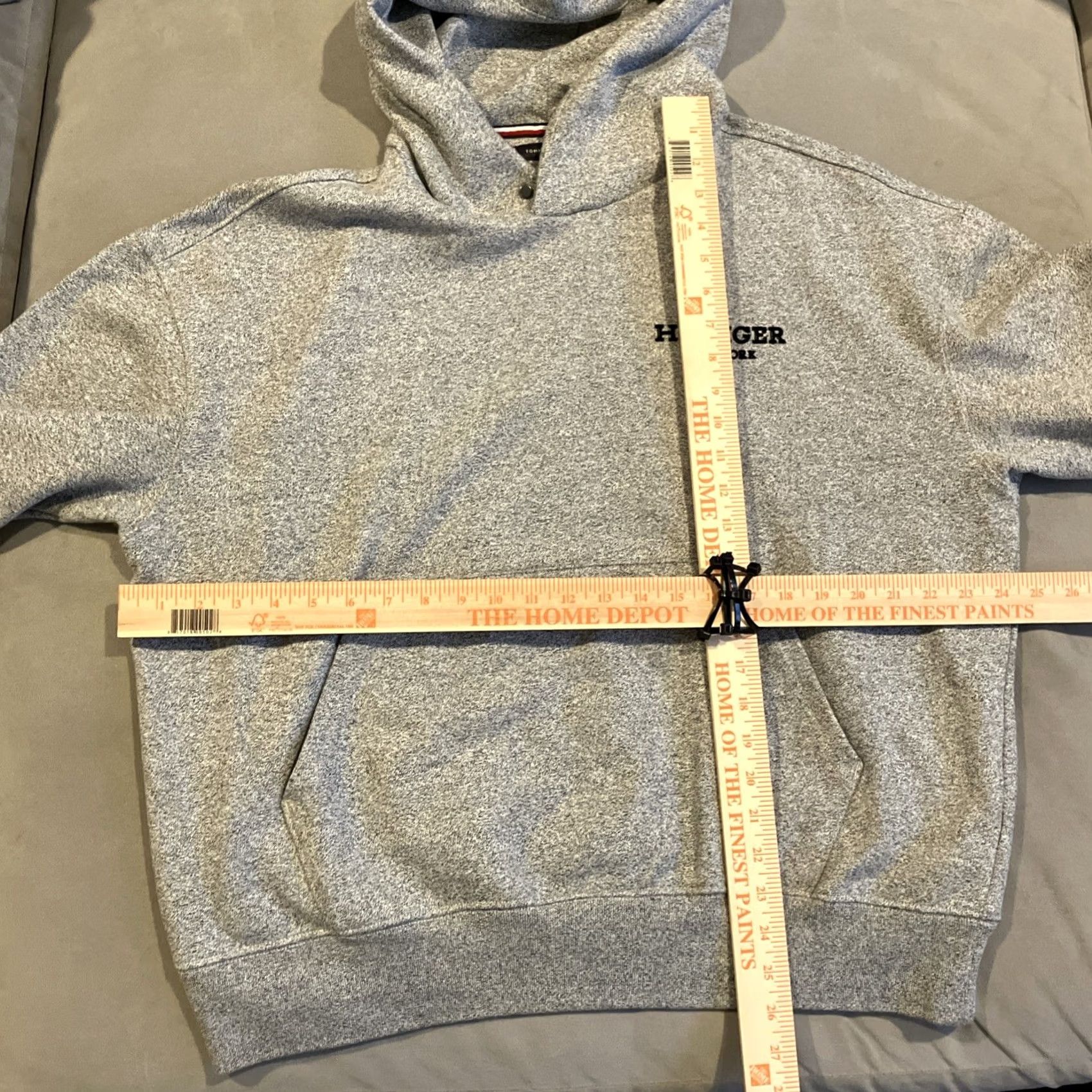Tommy Hilfiger TOMMY HILFIGER PREMIUM HOODIE SWEATSHIRT ARCHIVE FIT Gray Large Mens L Heather Gray Pullover Sweater Size US L / EU 52-54 / 3 - 5 Thumbnail