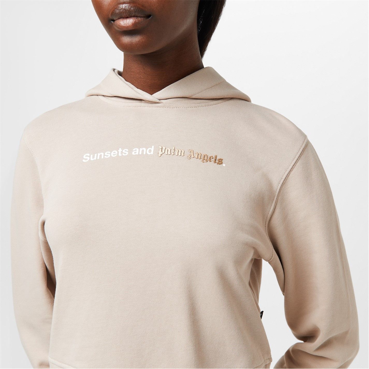 Palm Angels o1g2r1mq0325 Sunset Hoodie in Beige Size S / US 4 / IT 40 - 5 Thumbnail