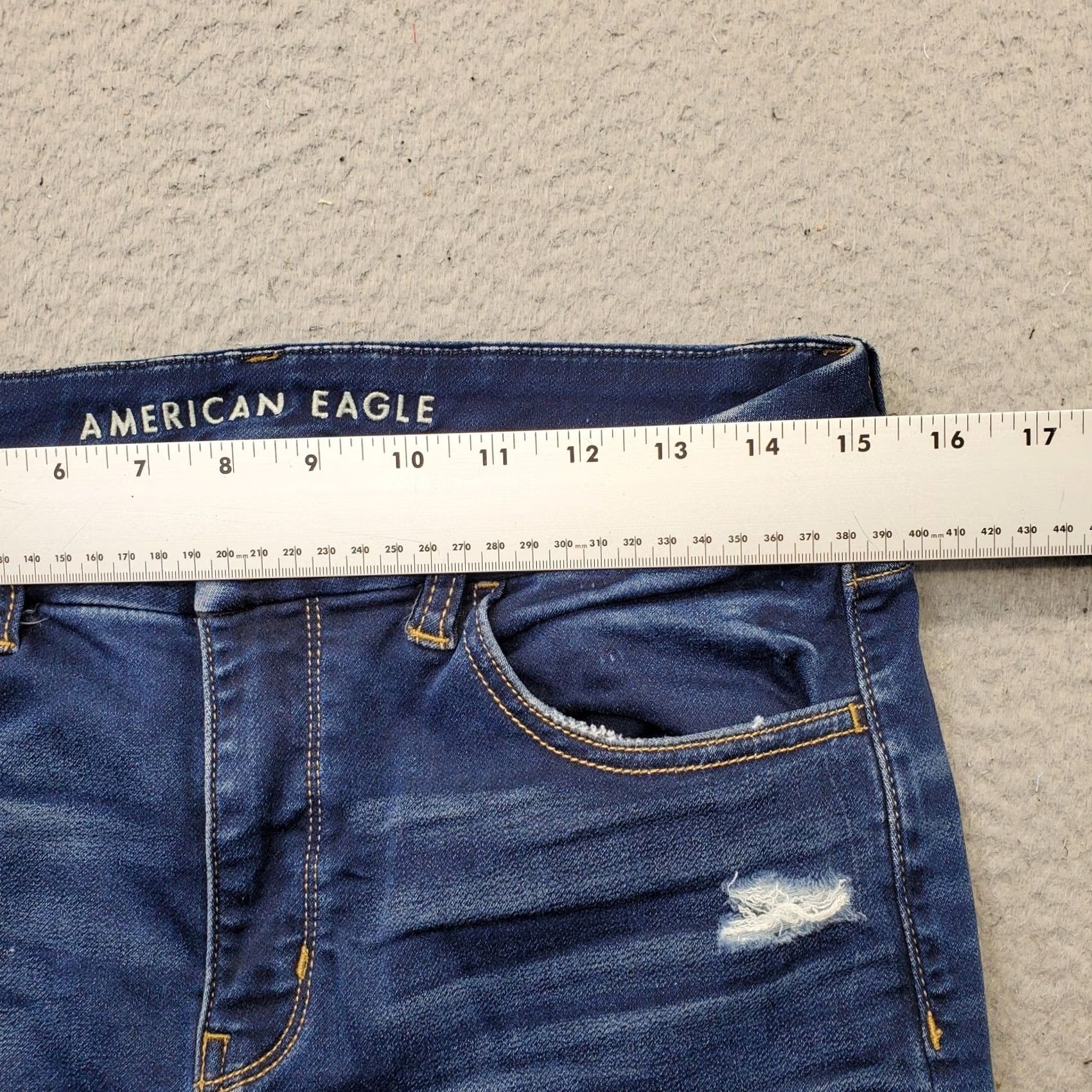 American Eagle Outfitters American Eagle Outfitters Jegging Jeans Womens 10 Blue Denim Curvy High Rise Size 32" / US 10 / IT 46 - 6 Thumbnail