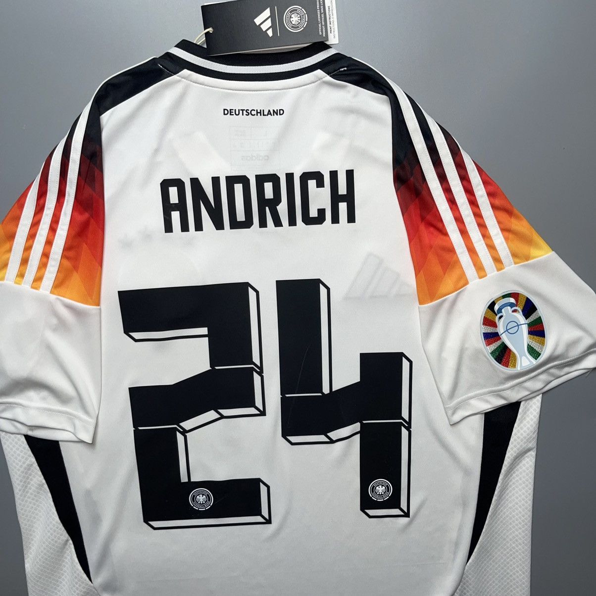 NWT GERMANY ADIDAS 2024 EURO SOCCER HOME JERSEY #24 ANDRICH