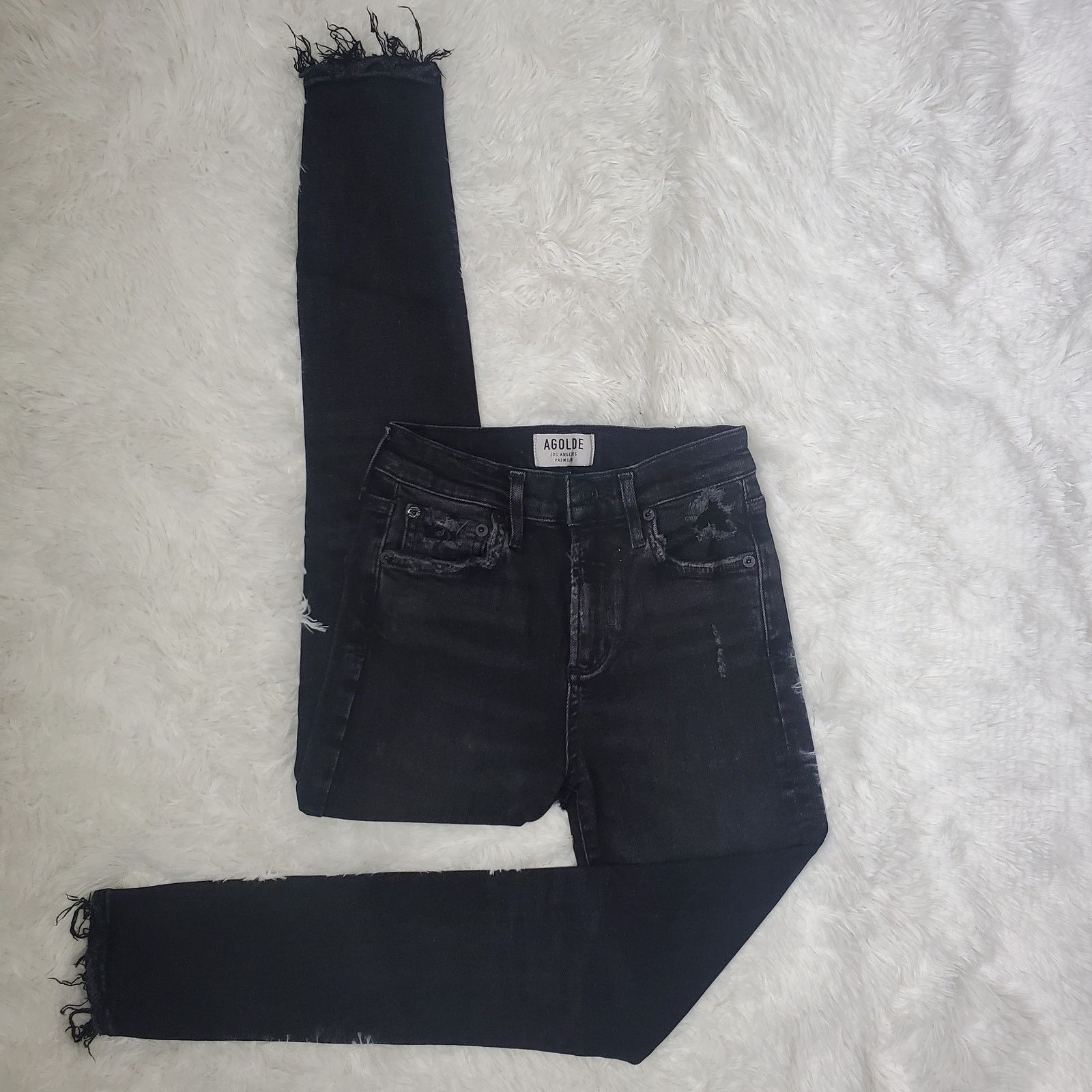 Agolde Agolde Sophie Black Skinny Jeans 25 / 0 Size 25" / US 0 / IT 36 - 1 Thumbnail