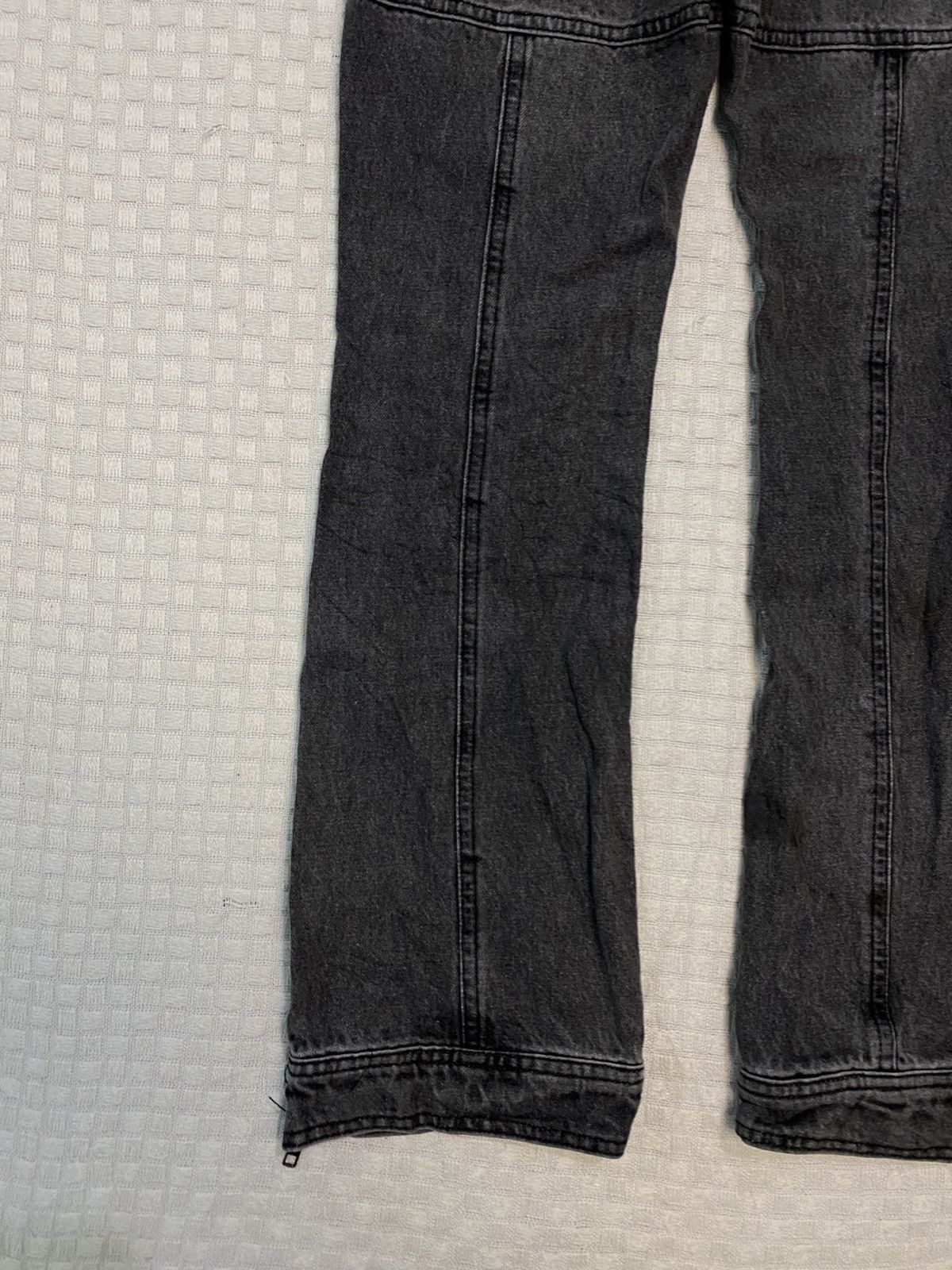 If Six Was Nine Xgirl Sich Color Ripped Distress jean denim zipped wide leg Size US 26 / EU 42 - 12 Thumbnail