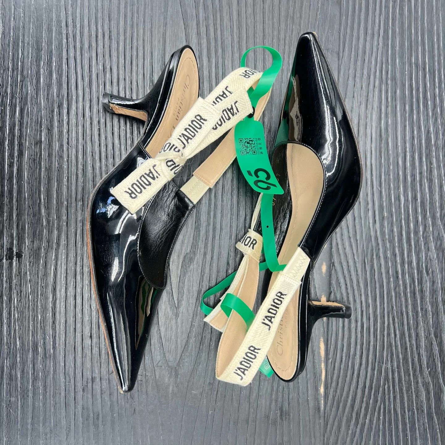 Dior DIOR J'Adior Patent Leather Heels 37 (New, Worn) Size US 6.5 / IT 36.5 - 5 Thumbnail