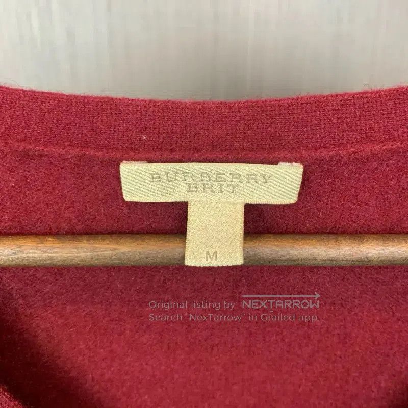 Burberry Burberry Red Wool Long Sleeve Sweater. Size M / US 6-8 / IT 42-44 - 3 Thumbnail