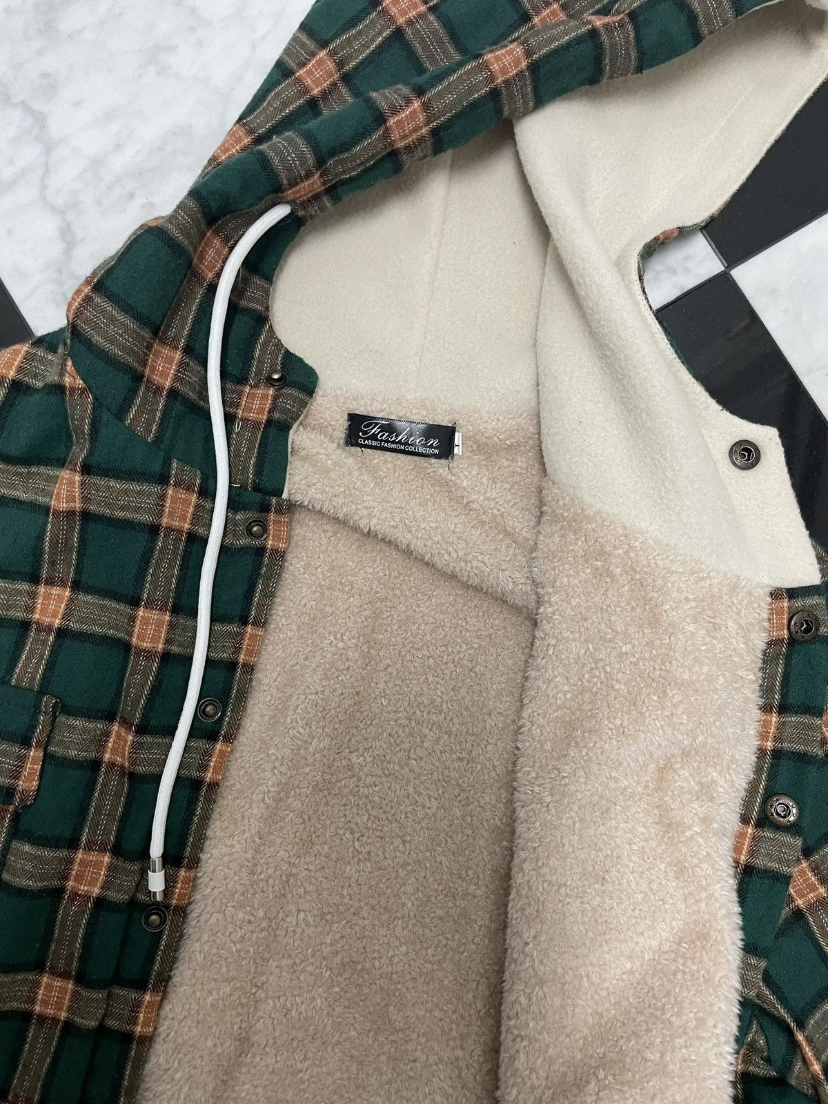 Other 🔥 Vintage plad hoodie with fleece Size US L / EU 52-54 / 3 - 2 Thumbnail
