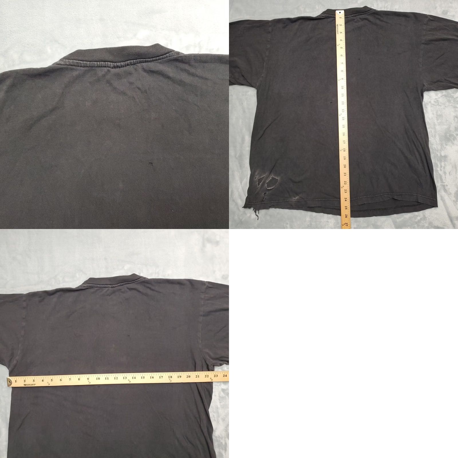 Thrasher VTG Pacman Shirt Mens L Black Faded Distressed Thrashed Short Sleeve Y2K TEE Size US L / EU 52-54 / 3 - 9 Thumbnail