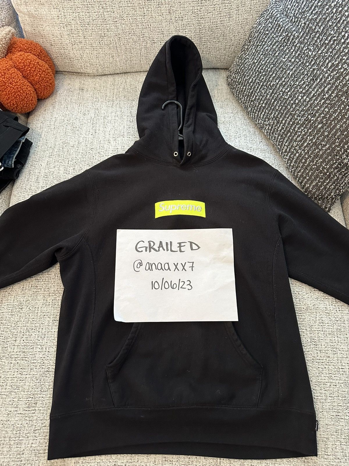 Grailed hot sale supreme hoodie