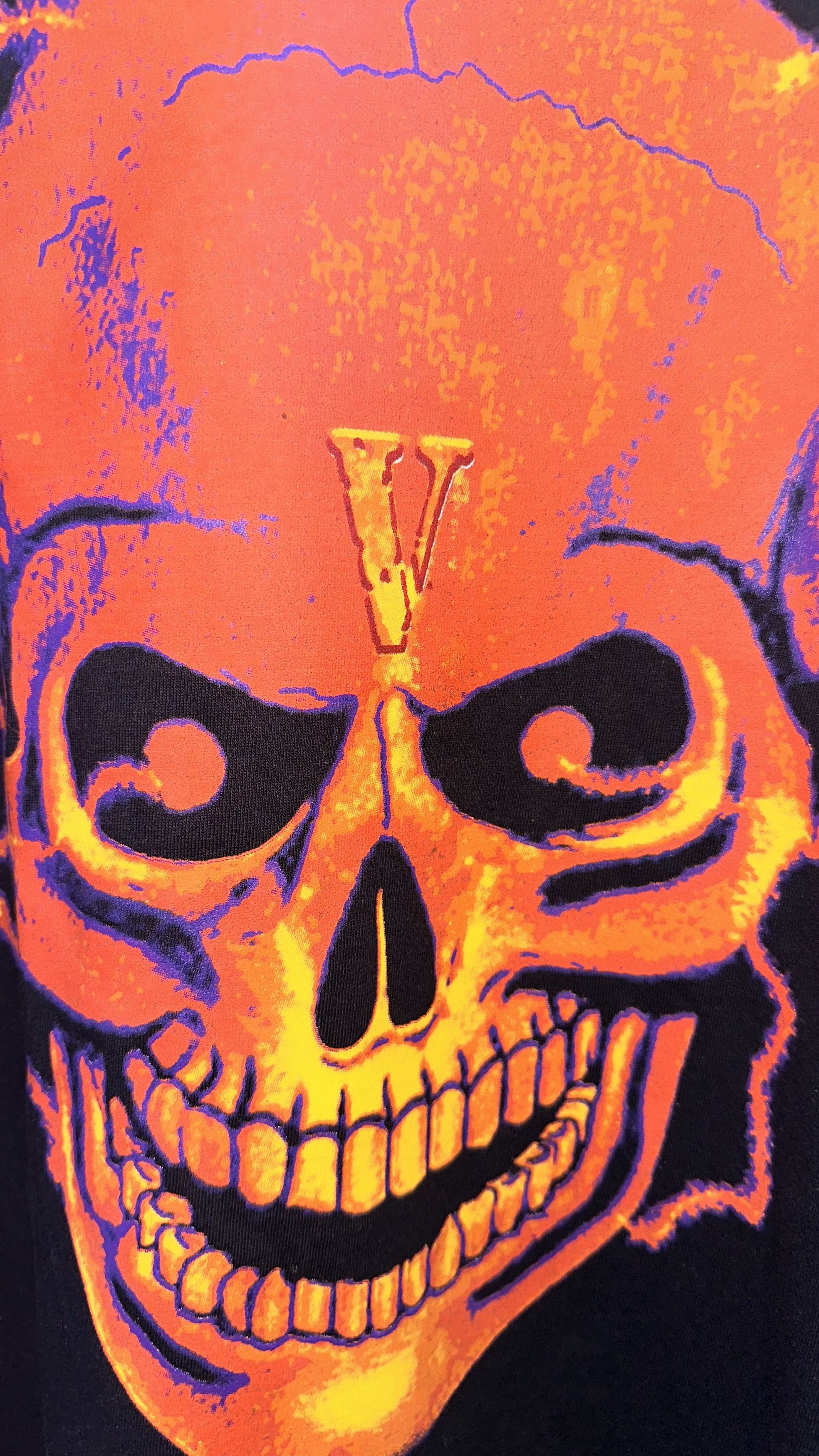 Vlone Vlone Skull Shocker T-Shirt (Orange) Size US M / EU 48-50 / 2 - 4 Thumbnail