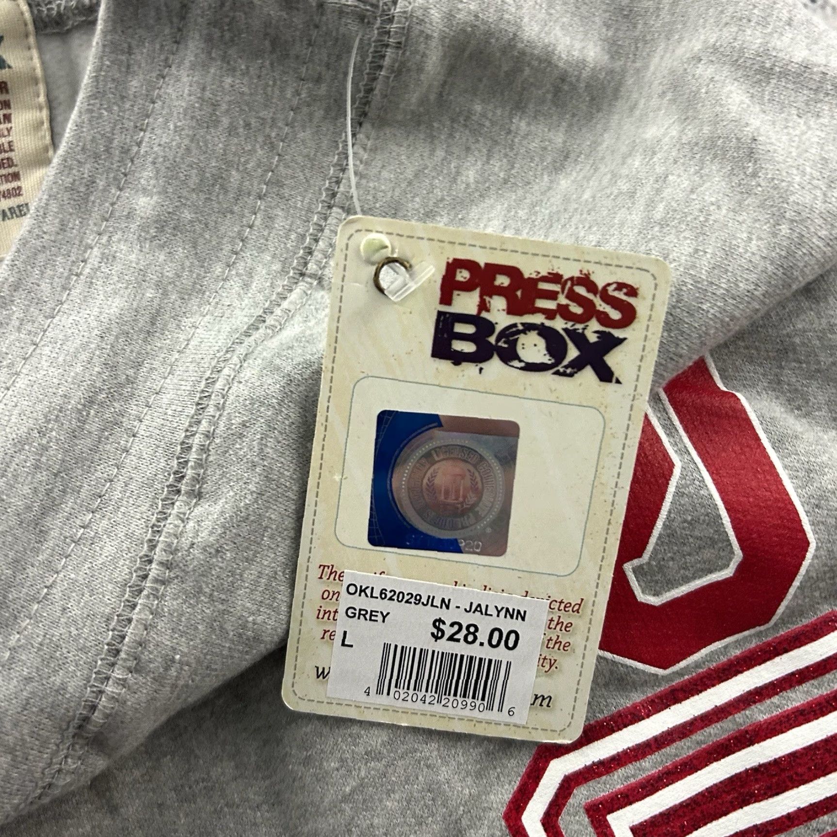 Vintage VINTAGE Pressbox Oklahoma Sooners Wide-Leg Sweatpants Women's L Gray Sweatpants Pressbox Oklahoma Sooners Women's L Gray Size 36" / US 14 / IT 50 - 6 Thumbnail