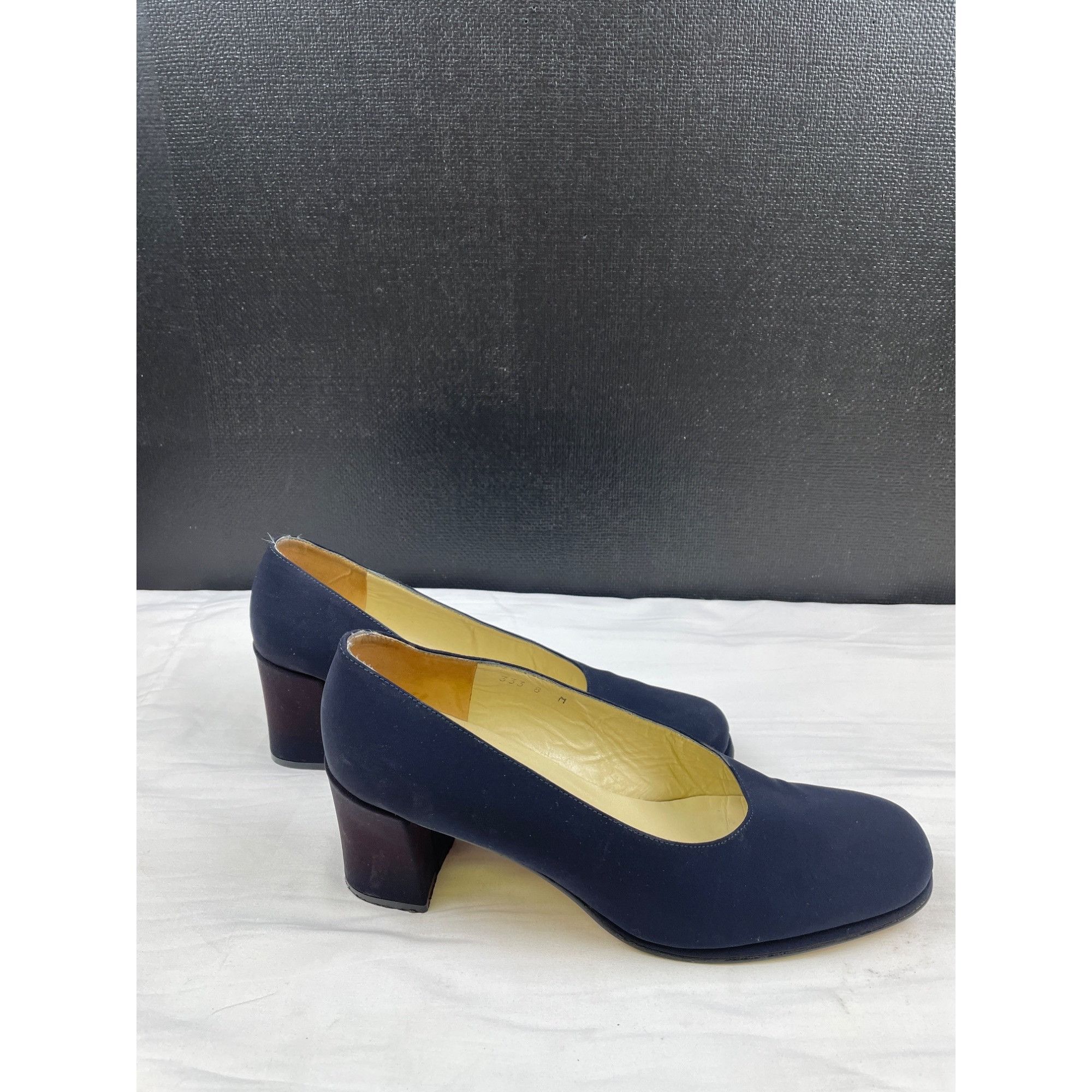Evan Picone Evan Picone Women's Blue Fabric Shoes/Heels 2.5" Spain Size Size US 8 / IT 38 - 5 Thumbnail