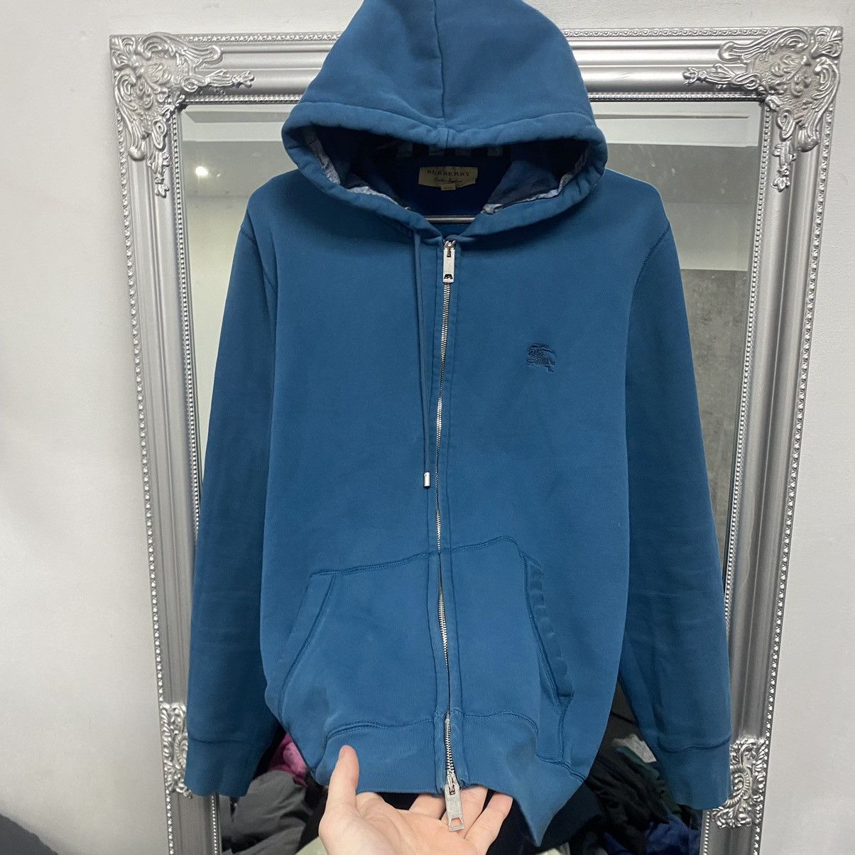 Burberry Burberry Zip Hoodie Vintage Size US L / EU 52-54 / 3 - 3 Thumbnail