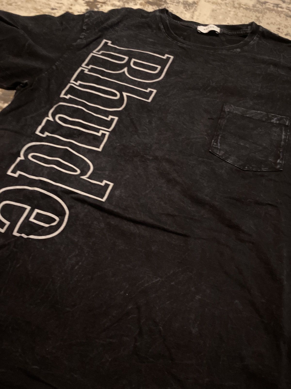 Rhude Rhude Side “Rhude” T-Shirt Washed Black Size US L / EU 52-54 / 3 - 4 Thumbnail