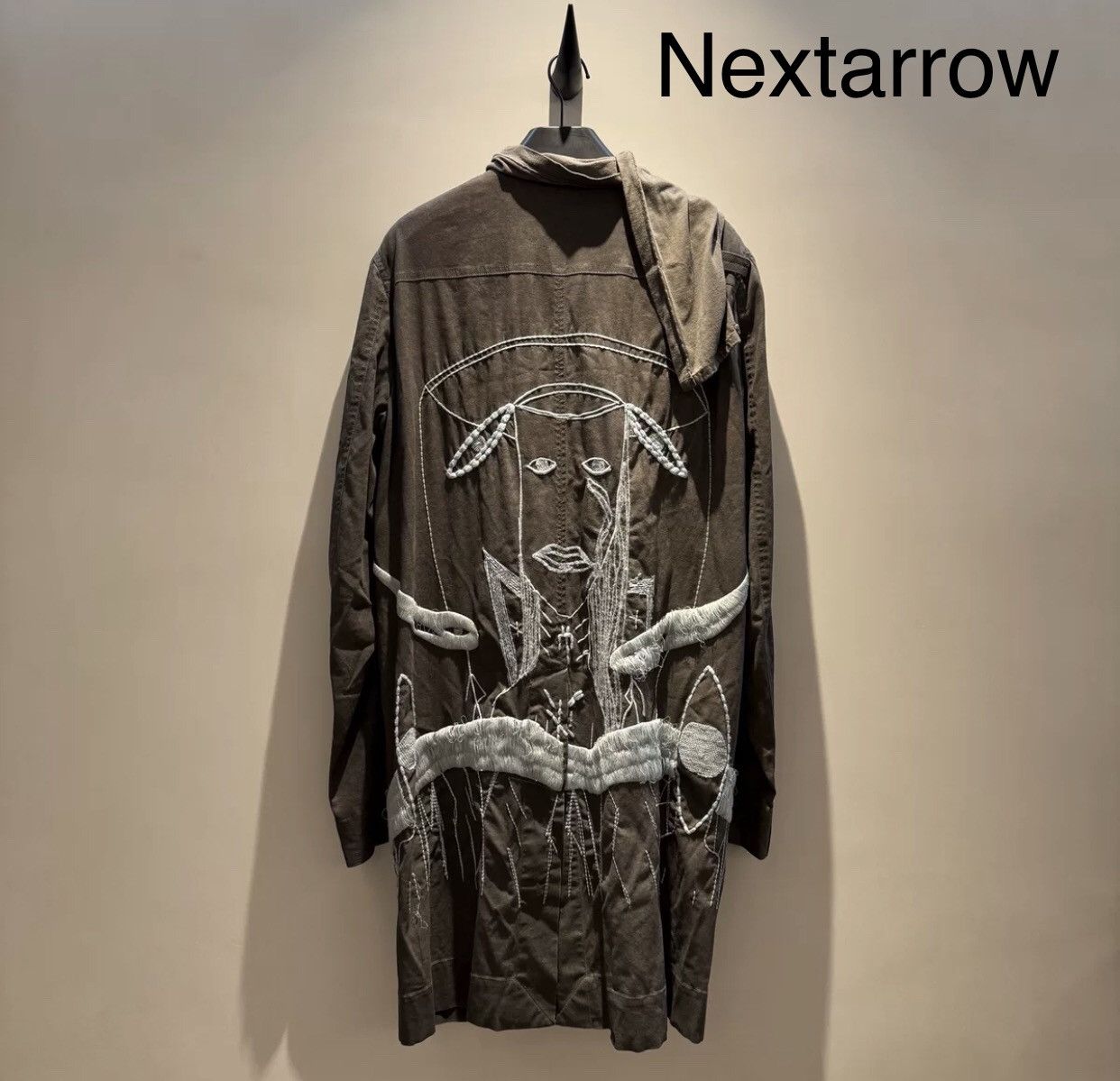 Rick Owens Rick owens mainline show style grimace trench coat2412- Size US M / EU 48-50 / 2 - 2 Thumbnail