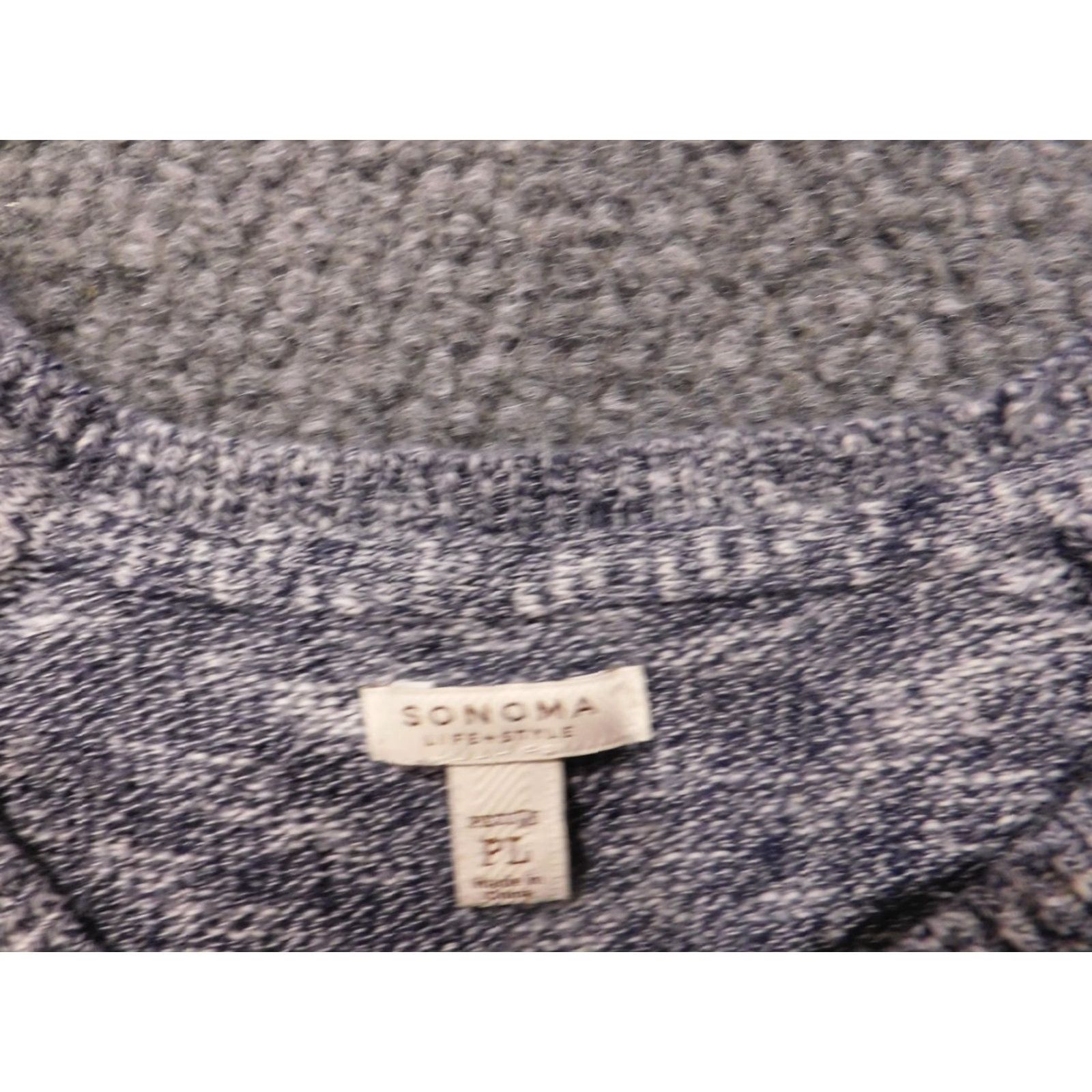 Vintage Sonoma Womens Sweater Pullover Crew Neck Blue Petite Size L / US 10 / IT 46 - 4 Thumbnail