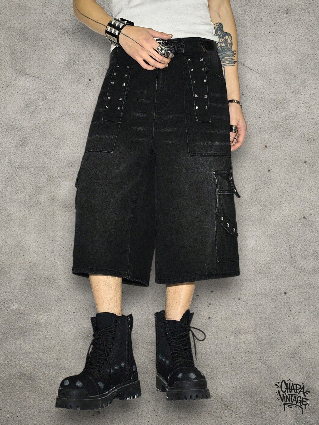 Vintage Opium goth shorts Size US 32 / EU 48 - 3 Thumbnail