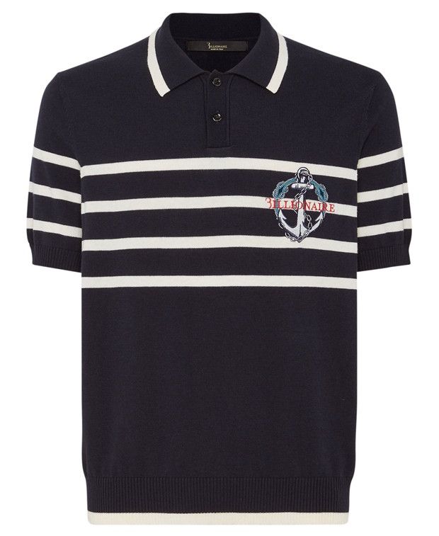 Billionaire Couture Knitted polo shirt Size US XXL / EU 58 / 5 - 1 Preview