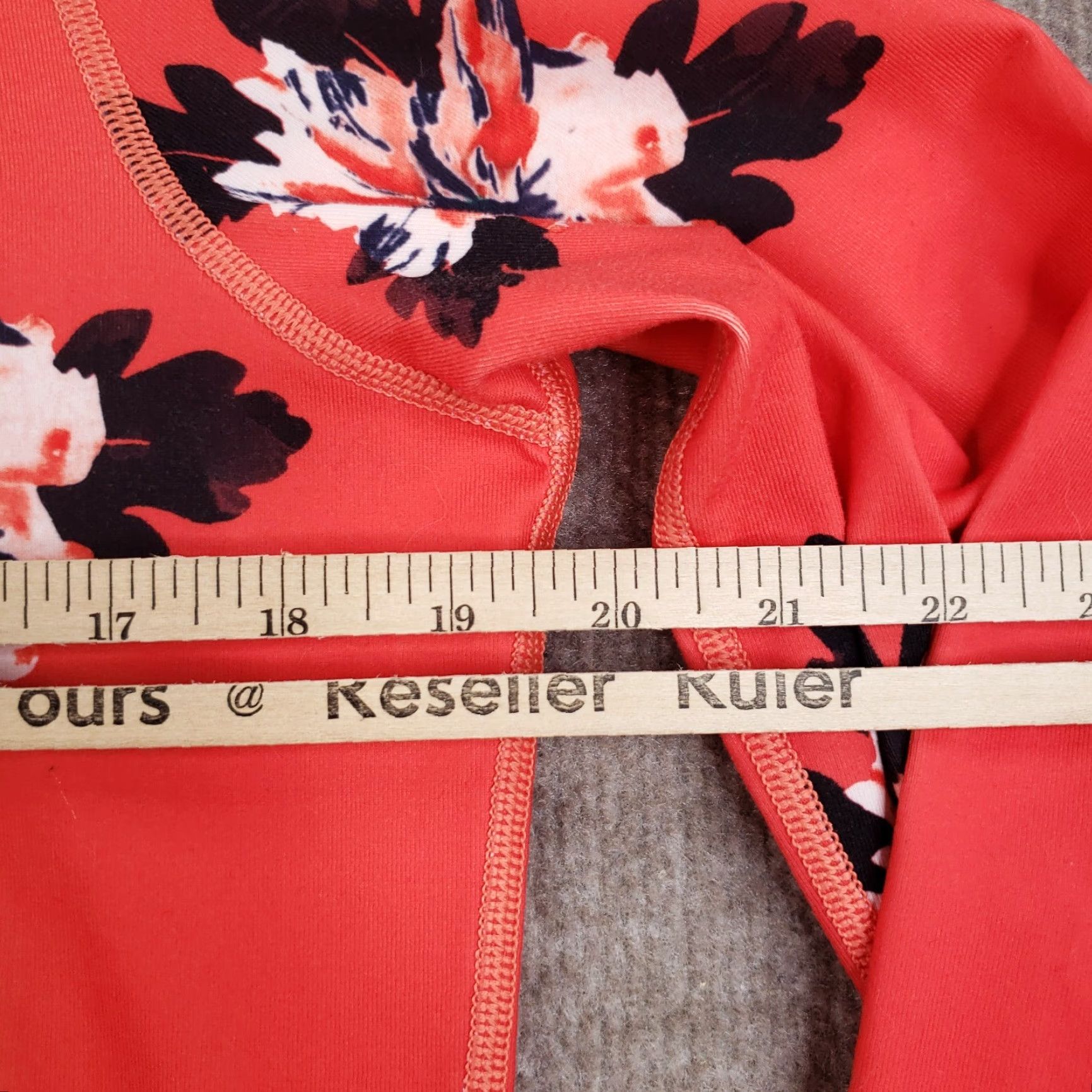 Lululemon Lululemon Jacket Womens Size 8 Orange Red Full Zip Floral Namaskar Atomic Flower Size M / US 6-8 / IT 42-44 - 3 Thumbnail