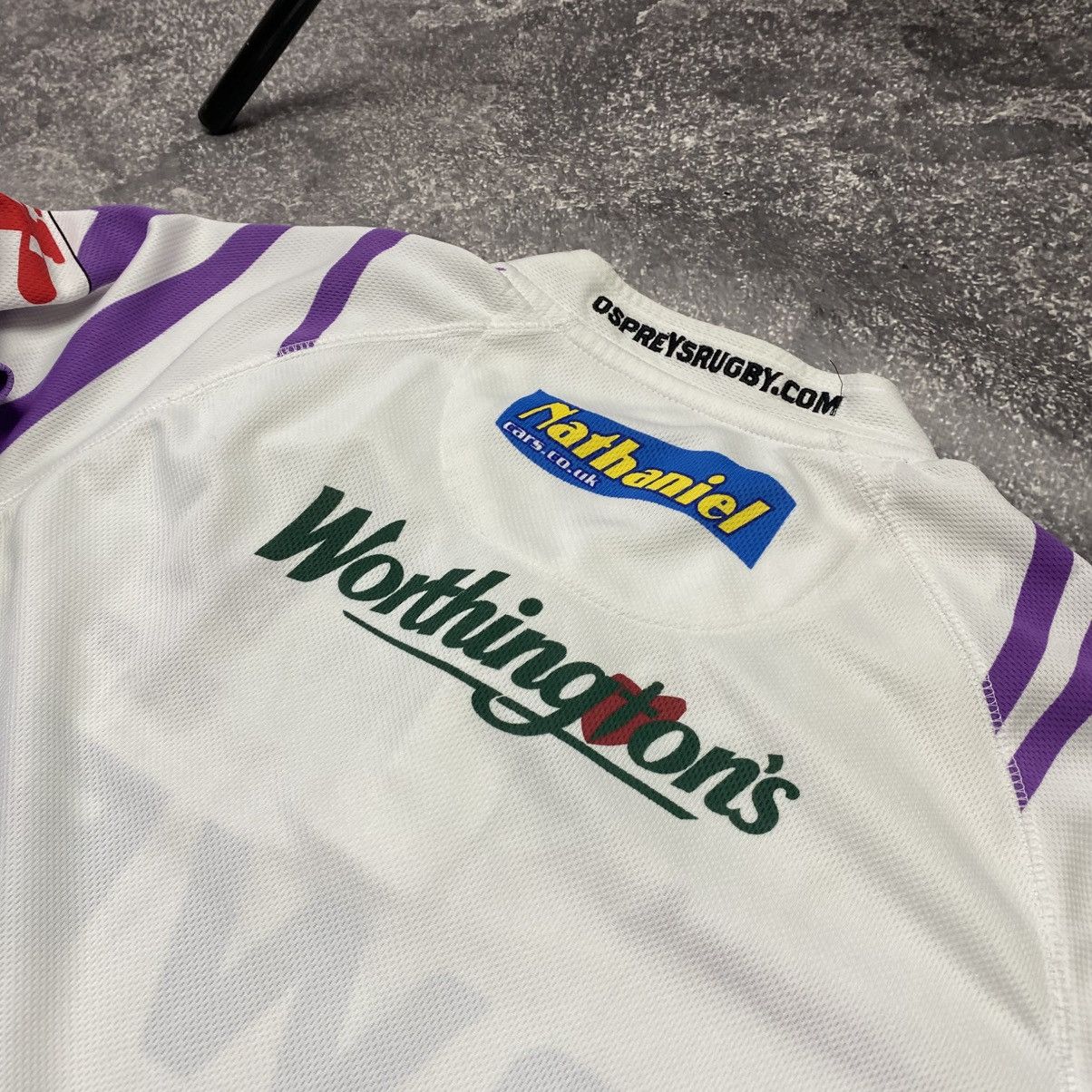 Rugby Ralph Lauren Vintage 90’s Kooga Ospreys Many sponsors rugby jersey Size US XL / EU 56 / 4 - 9 Thumbnail