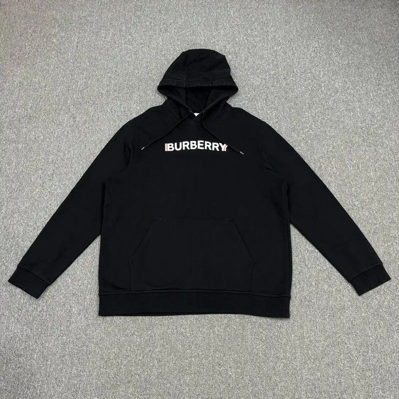 Burberry Burberry Black Cotton Hoodie for Men Size US XXL / EU 58 / 5 - 1 Thumbnail
