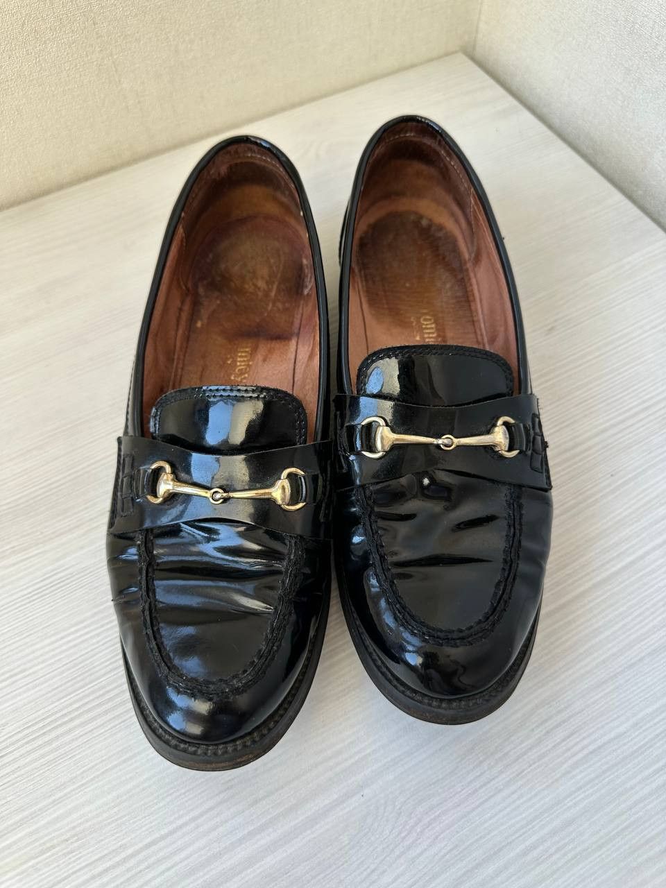 Leather × Russell & Bromley Russell & Bromley Patent Leather Loafers Horsebit Italy Size US 7 / EU 40 - 4 Thumbnail