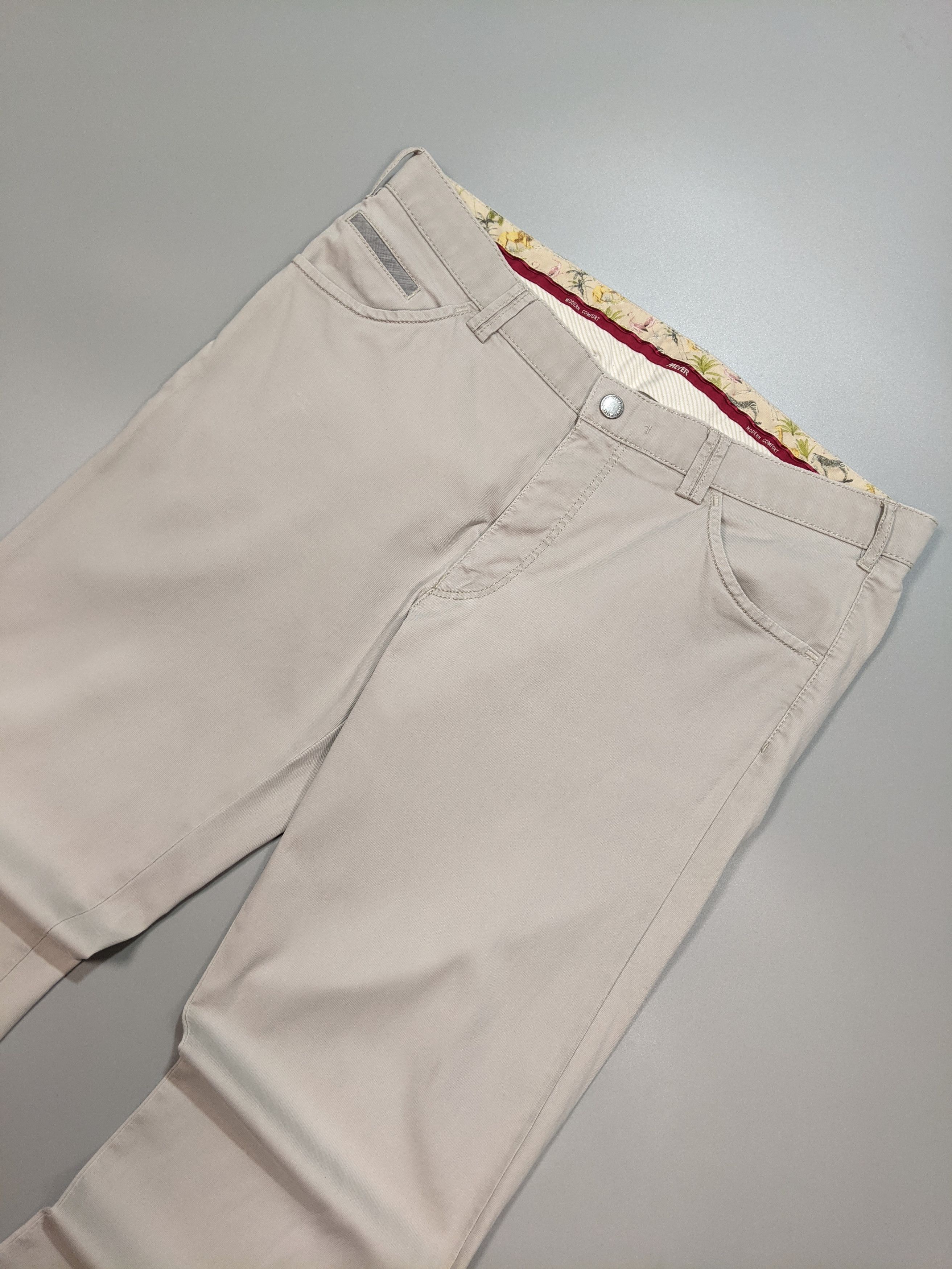John Mayer MEYER Light-Gray Men's Chino Pants W36 L33 or XL Size US 36 / EU 52 - 2 Thumbnail