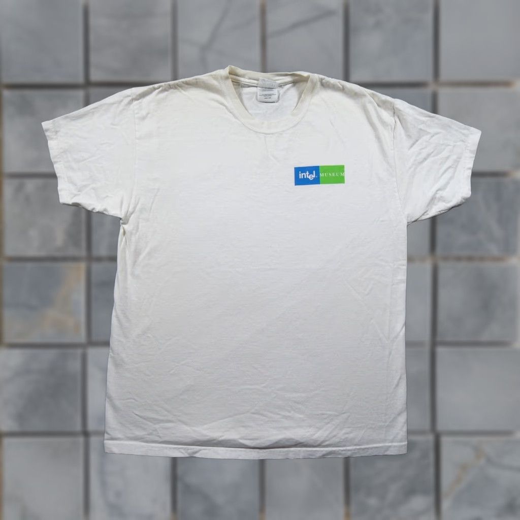 Vintage VINTAGE Intel Shirt Mens Large White Tech Tee Computer Software Crewneck Y2K Size US L / EU 52-54 / 3 - 1 Thumbnail