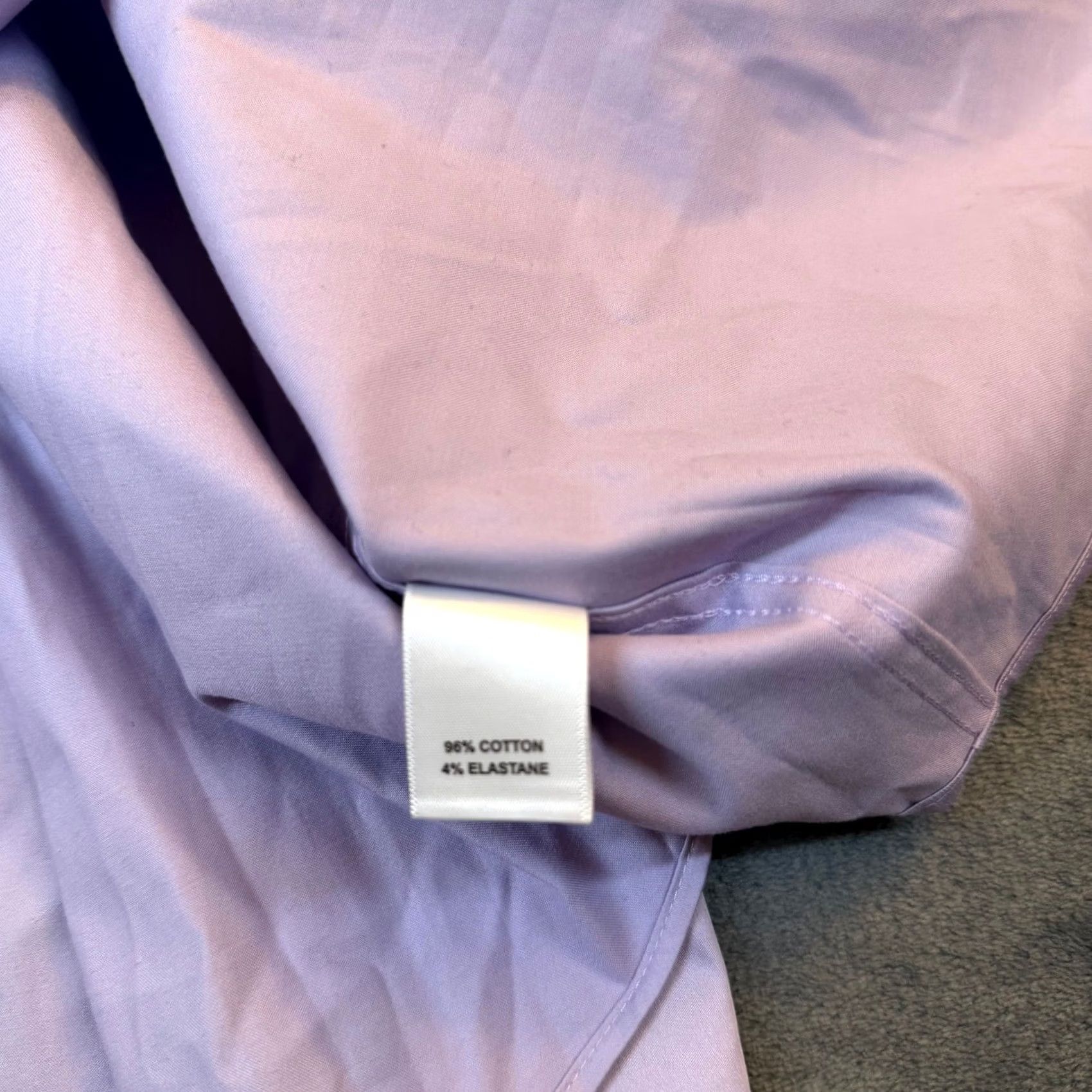 Murano Murano Liquid Luxury Dress Shirt Mens 4XT Lavender Stretch Long Sleeve Tall NWT Size 48R - 5 Thumbnail