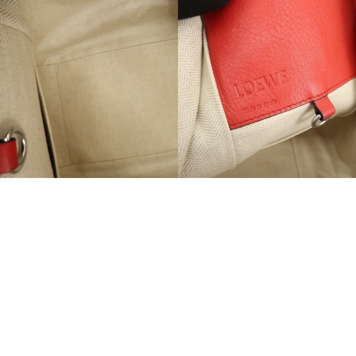 Loewe Loewe Anagram Hammock Small Calfskin Shoulder Bag Red Size ONE SIZE - 8 Thumbnail